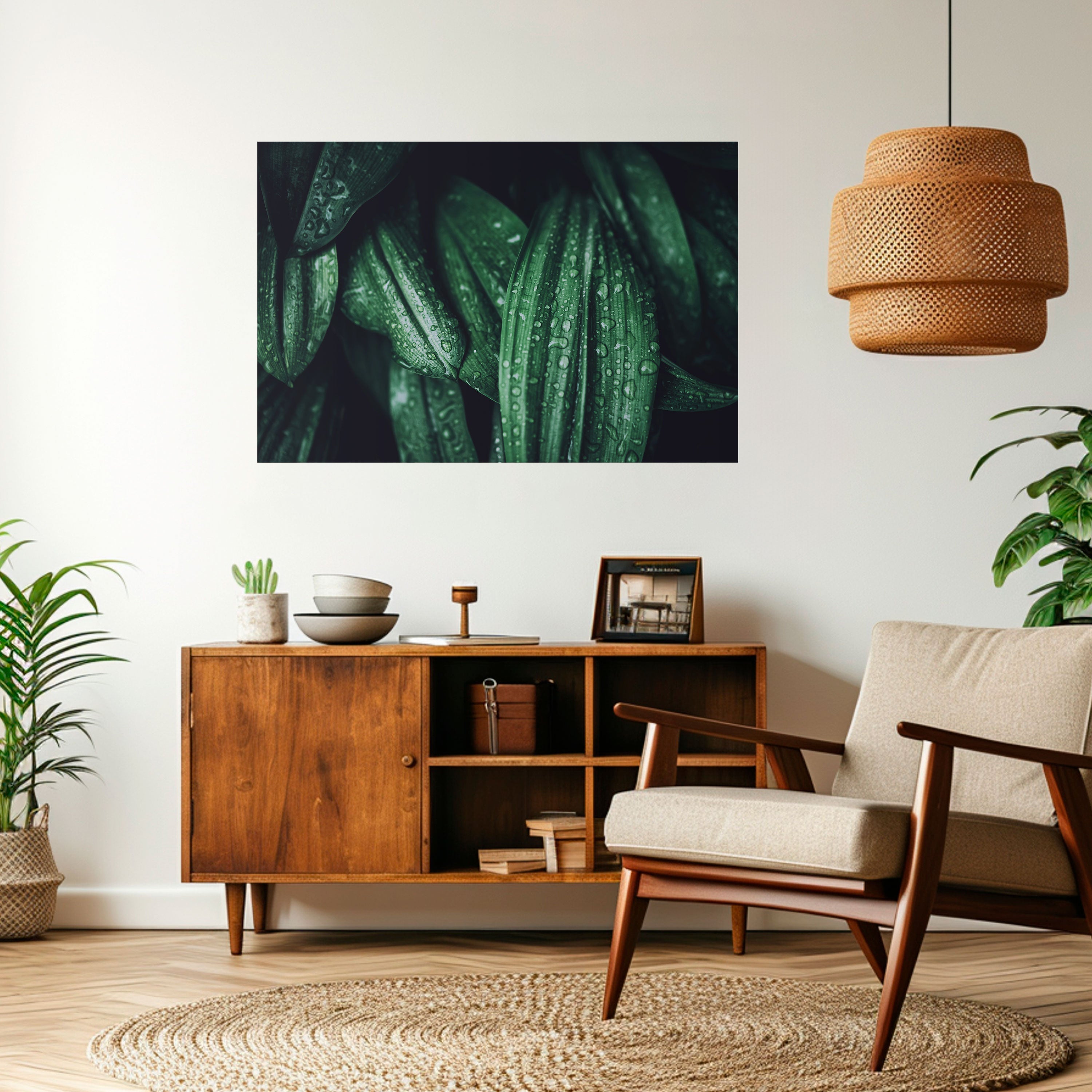 LUSH DROPLET DANCE Peel and Stick Horizontal Poster