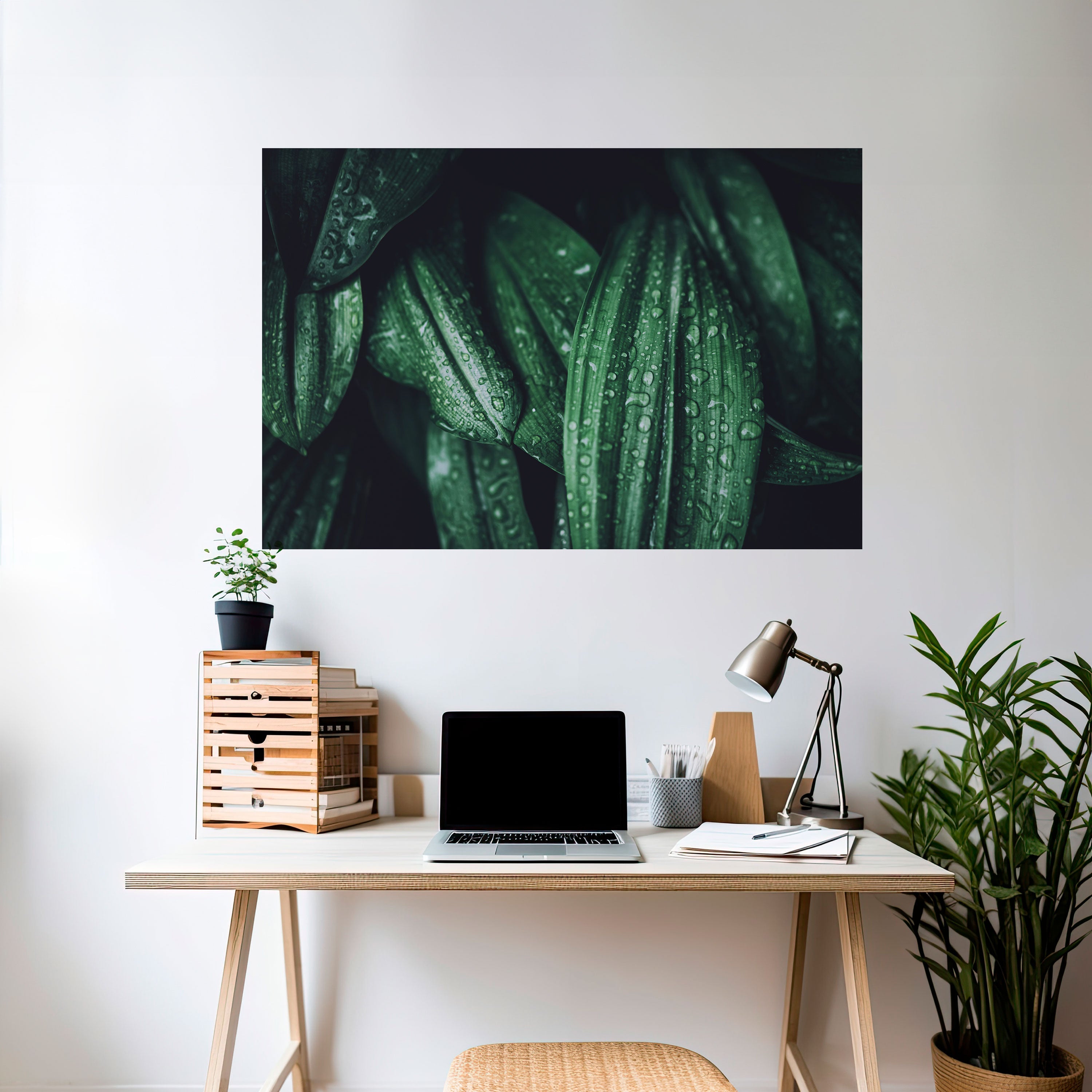 LUSH DROPLET DANCE Peel and Stick Horizontal Poster