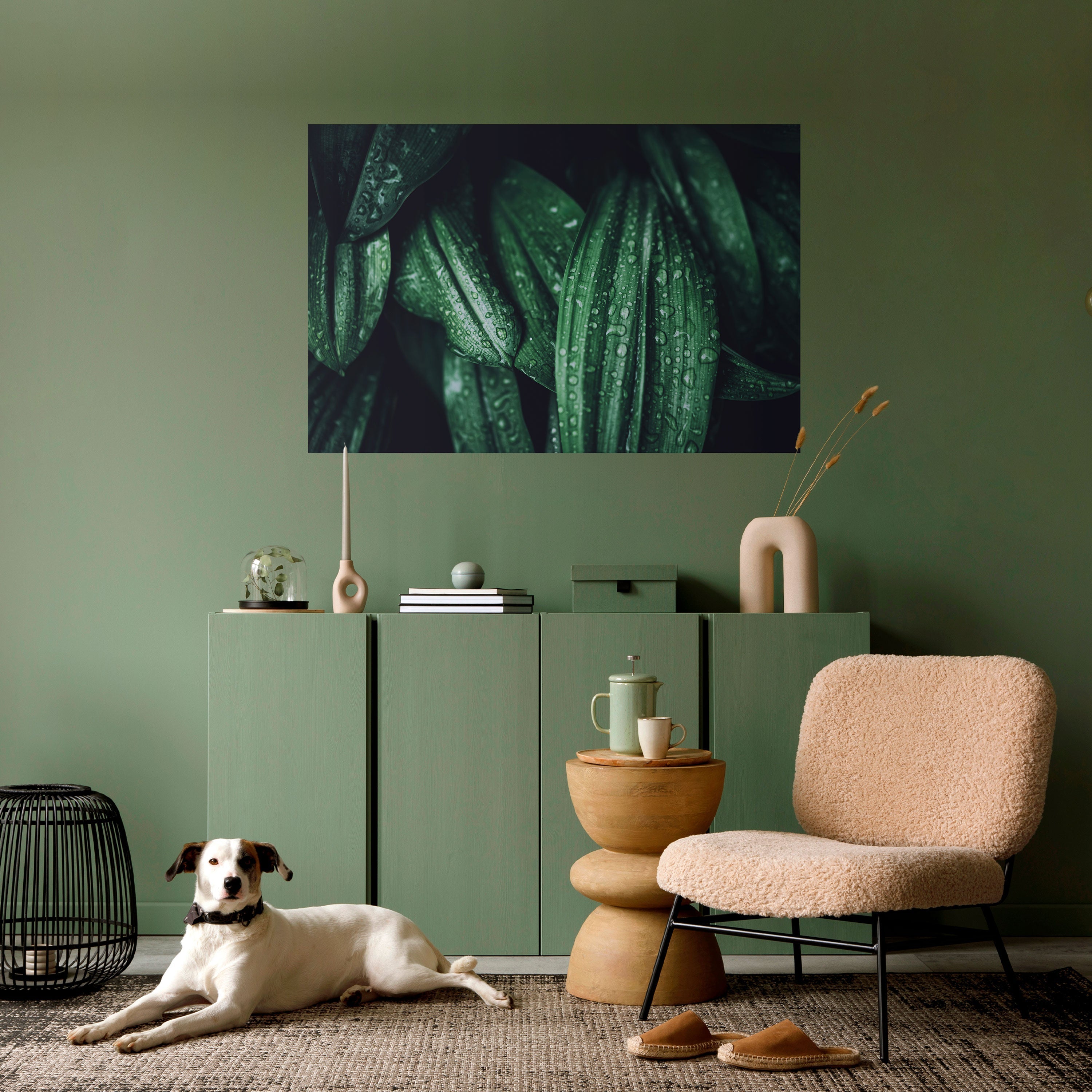 LUSH DROPLET DANCE Peel and Stick Horizontal Poster