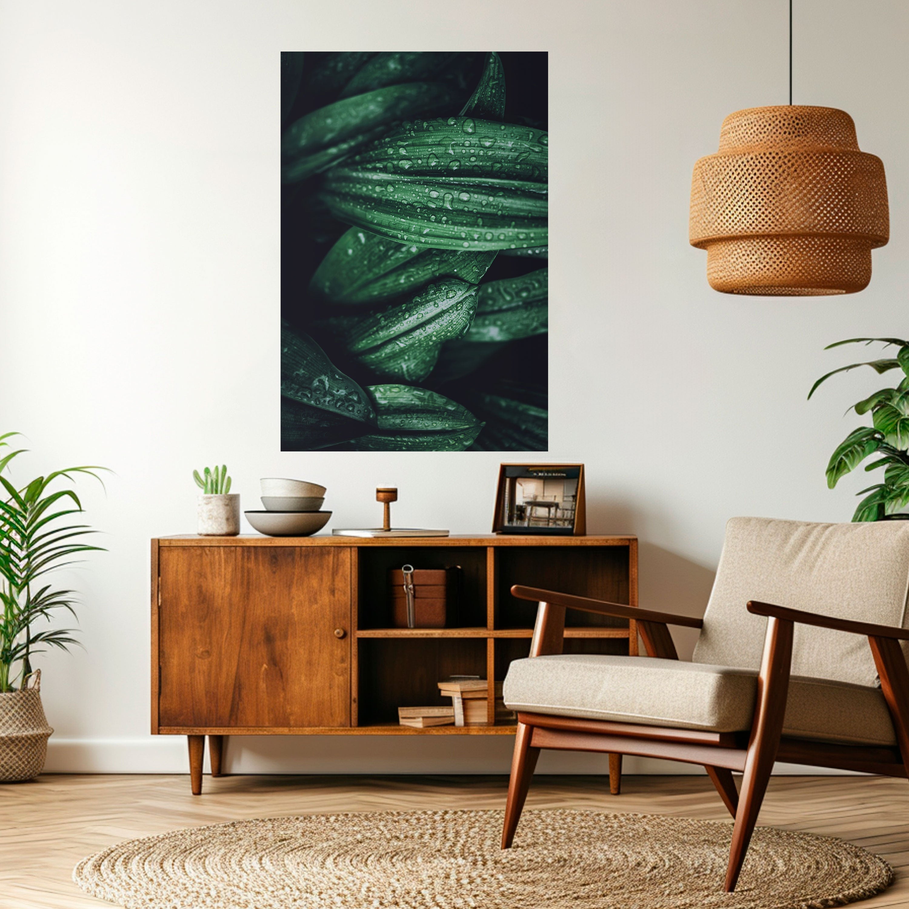 LUSH DROPLET DANCE Peel and Stick Vertical Poster