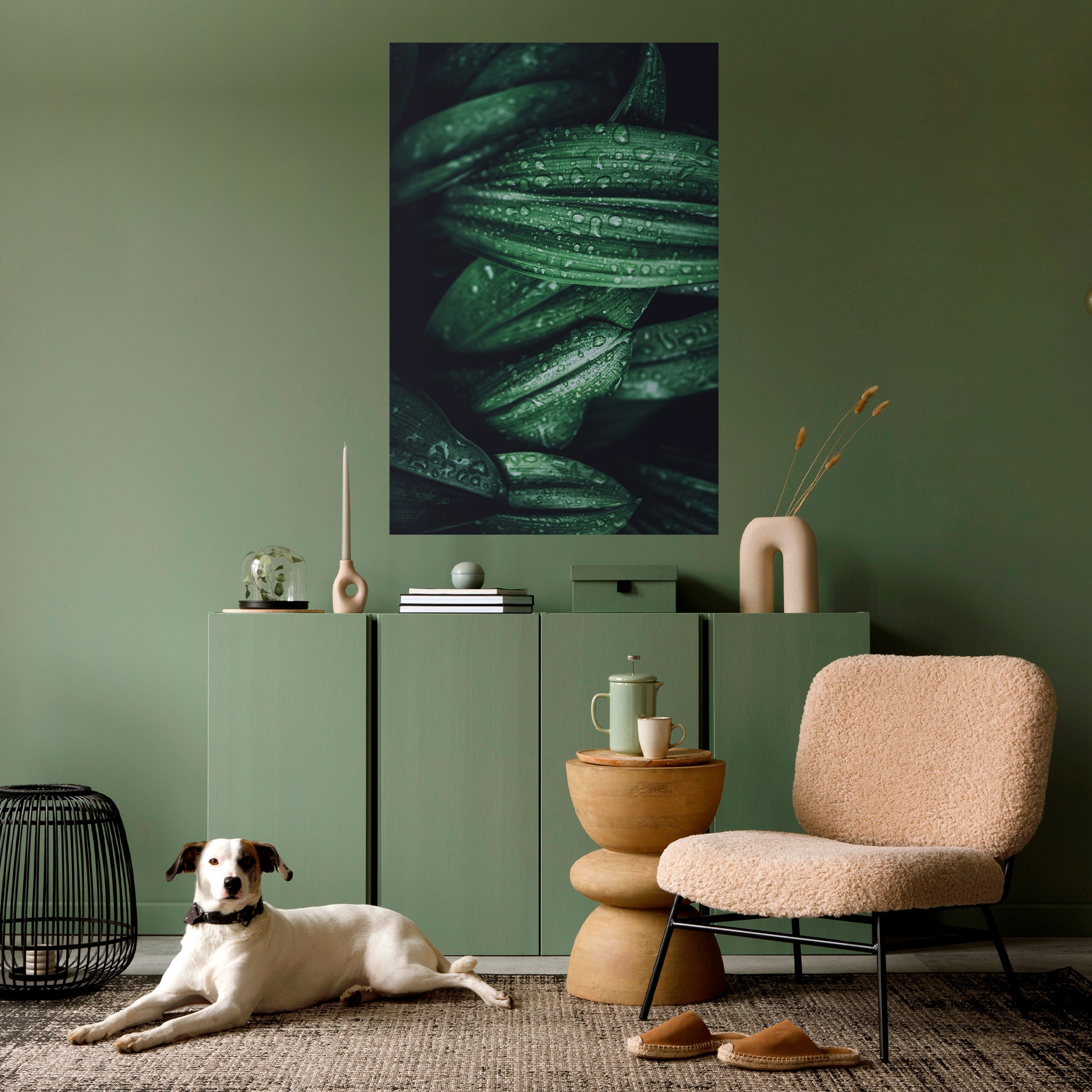LUSH DROPLET DANCE Peel and Stick Vertical Poster