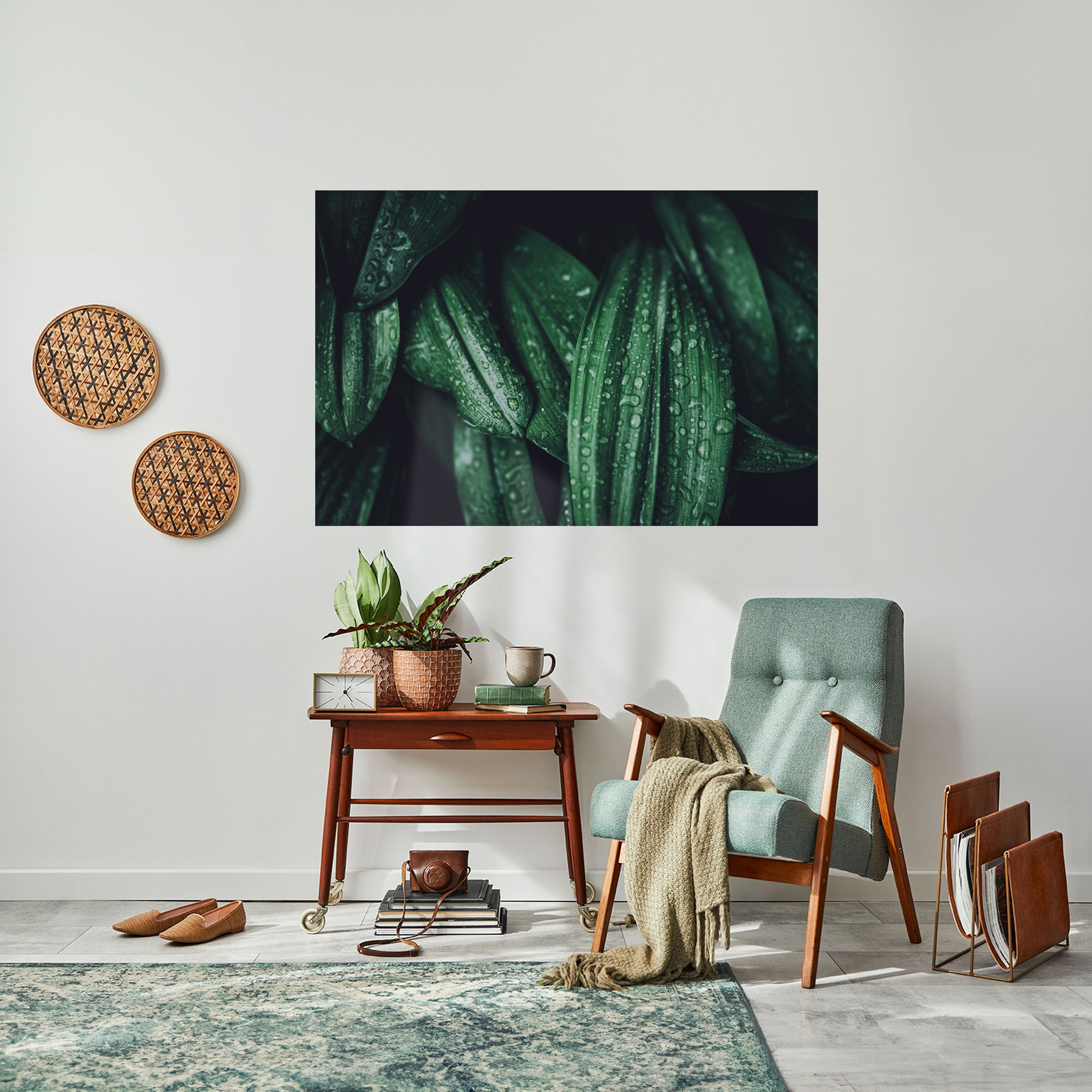 LUSH DROPLET DANCE Peel and Stick Horizontal Poster