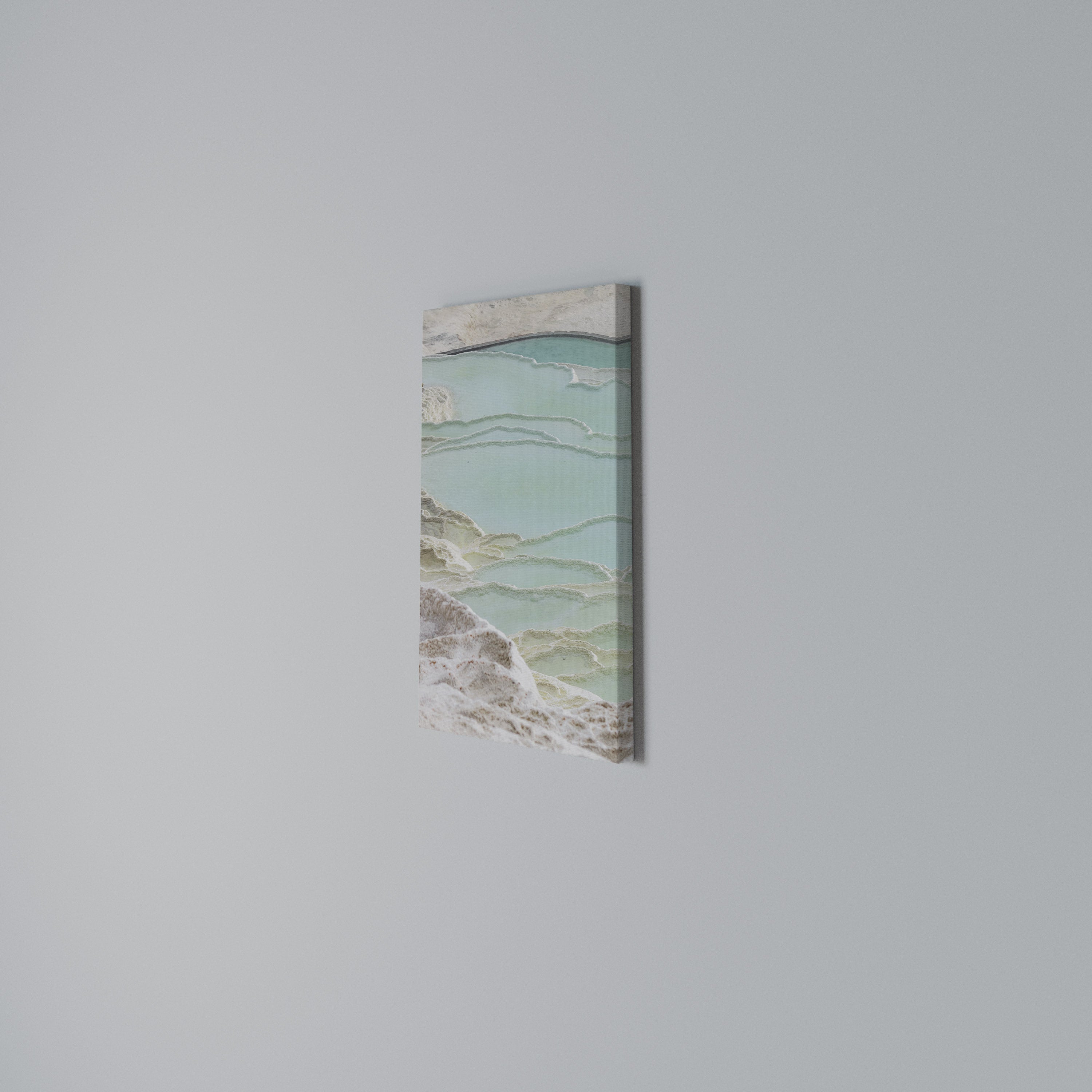 AQUAMARINE WHISPERS Vertical Canvas Print