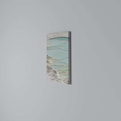AQUAMARINE WHISPERS Κατακόρυφος Πίνακας σε Καμβά