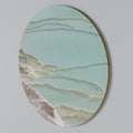 AQUAMARINE WHISPERS Round Wall Art