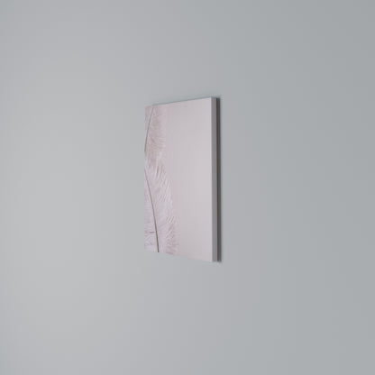 WHISPERING PINK FEATHERS Vertical Canvas Print