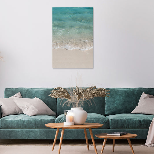 SERENITY BY THE SHORE Vertical Canvas Print