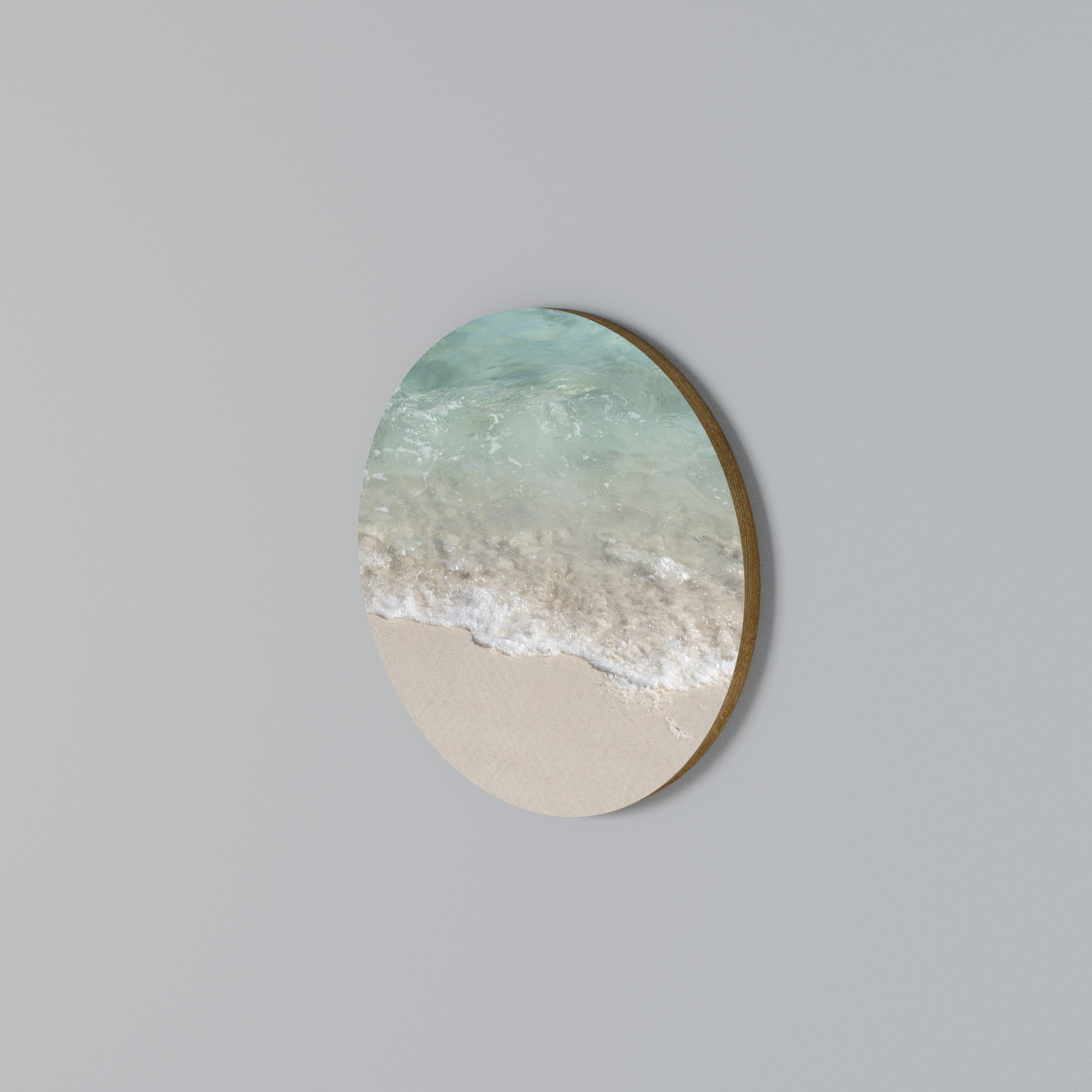 SERENITY BY THE SHORE Στρογγυλός πίνακας ζωγραφικής