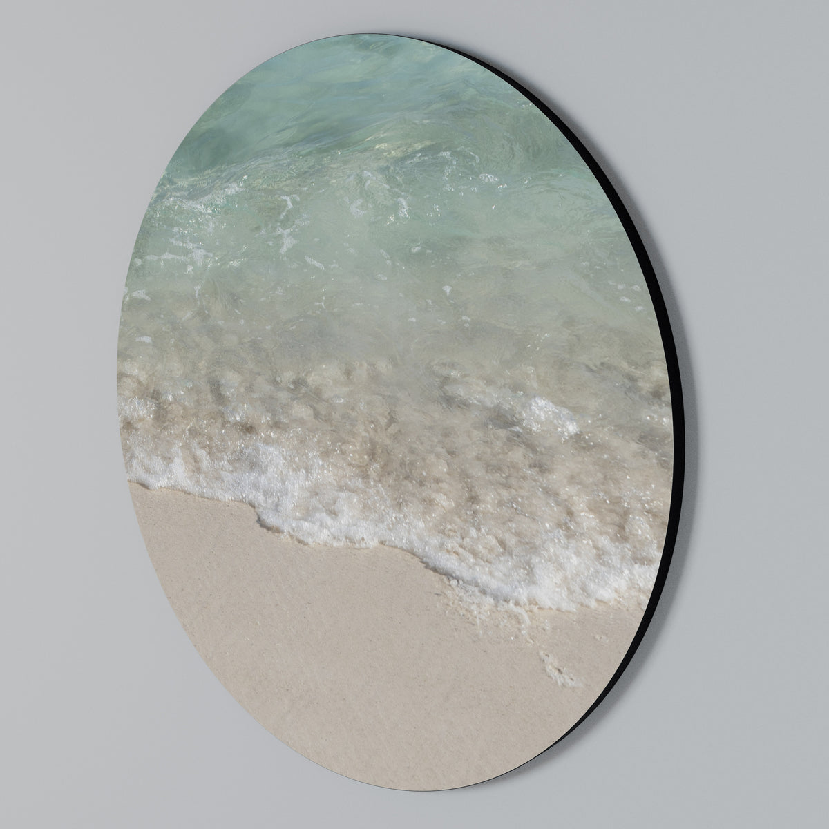 SERENITY BY THE SHORE Στρογγυλός πίνακας ζωγραφικής