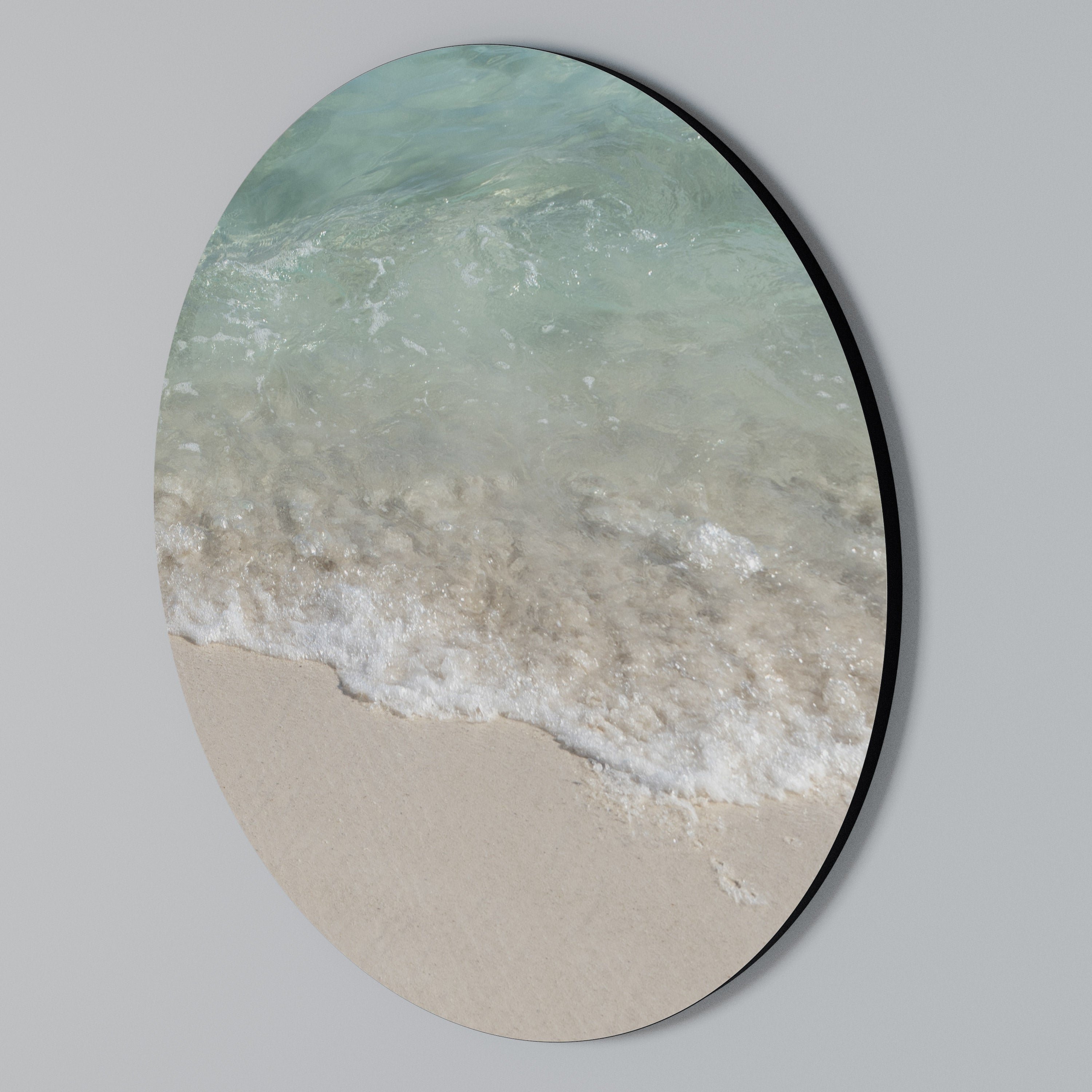 SERENITY BY THE SHORE Στρογγυλός πίνακας ζωγραφικής