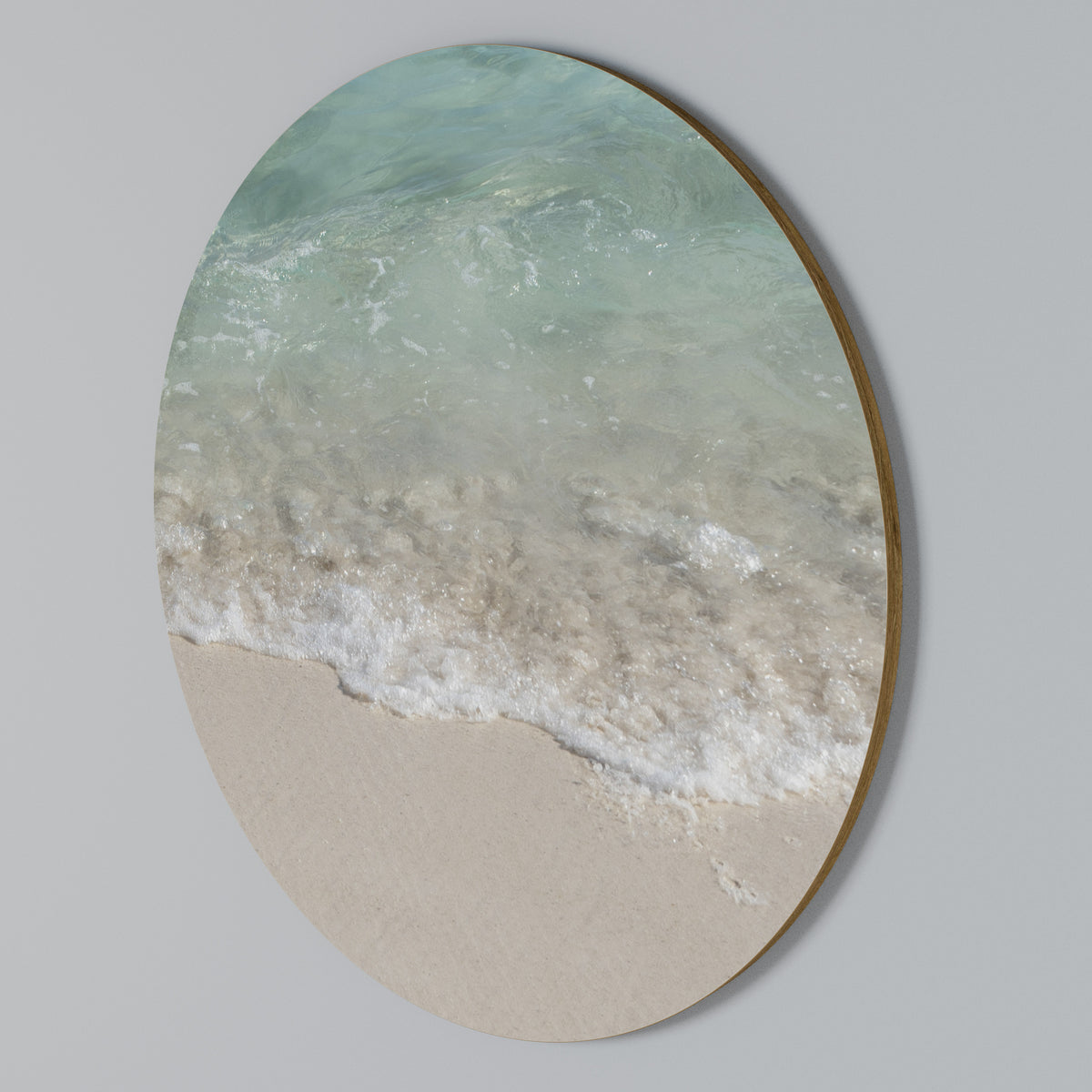 SERENITY BY THE SHORE Στρογγυλός πίνακας ζωγραφικής