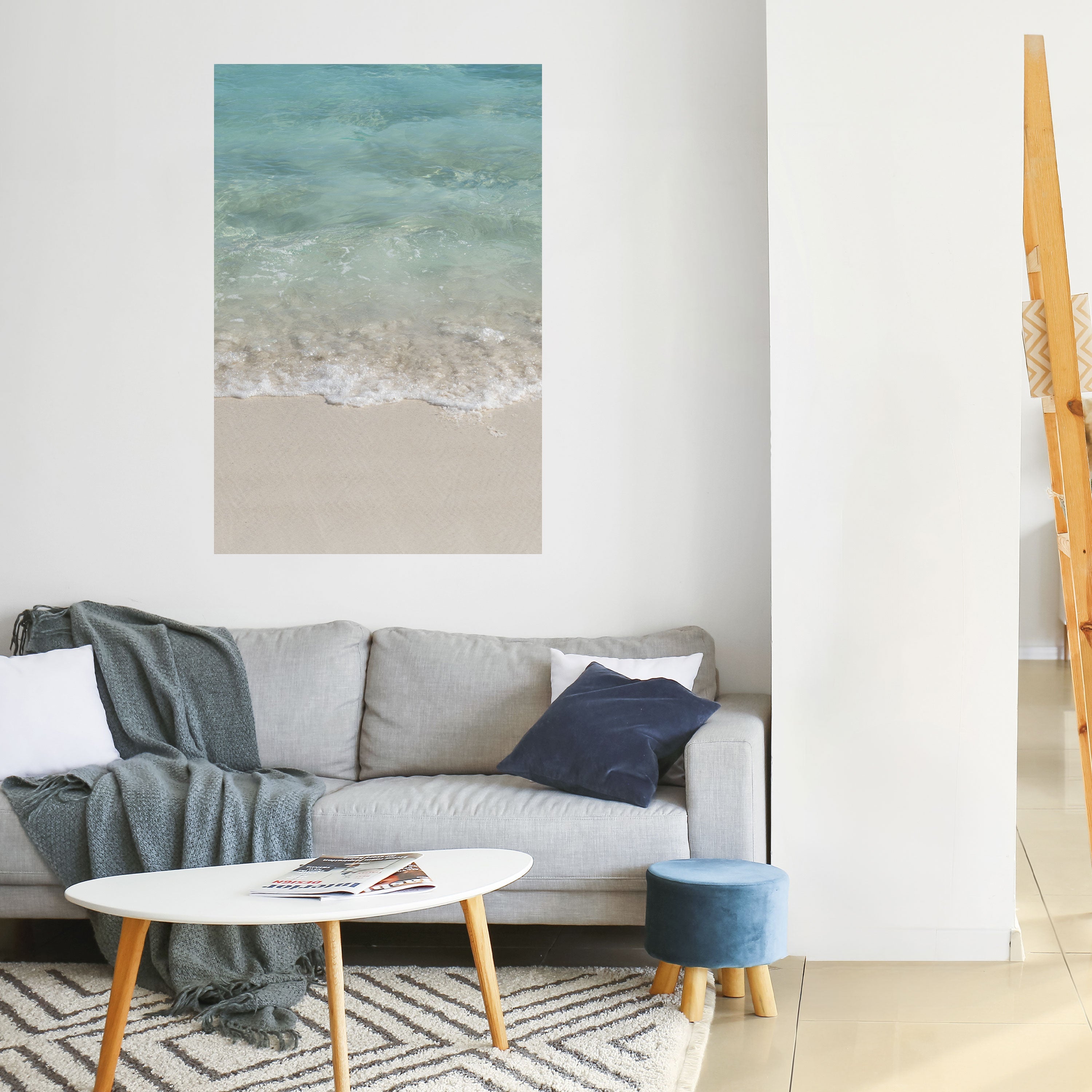 SERENITY BY THE SHORE Peel and Stick Vertical Poster