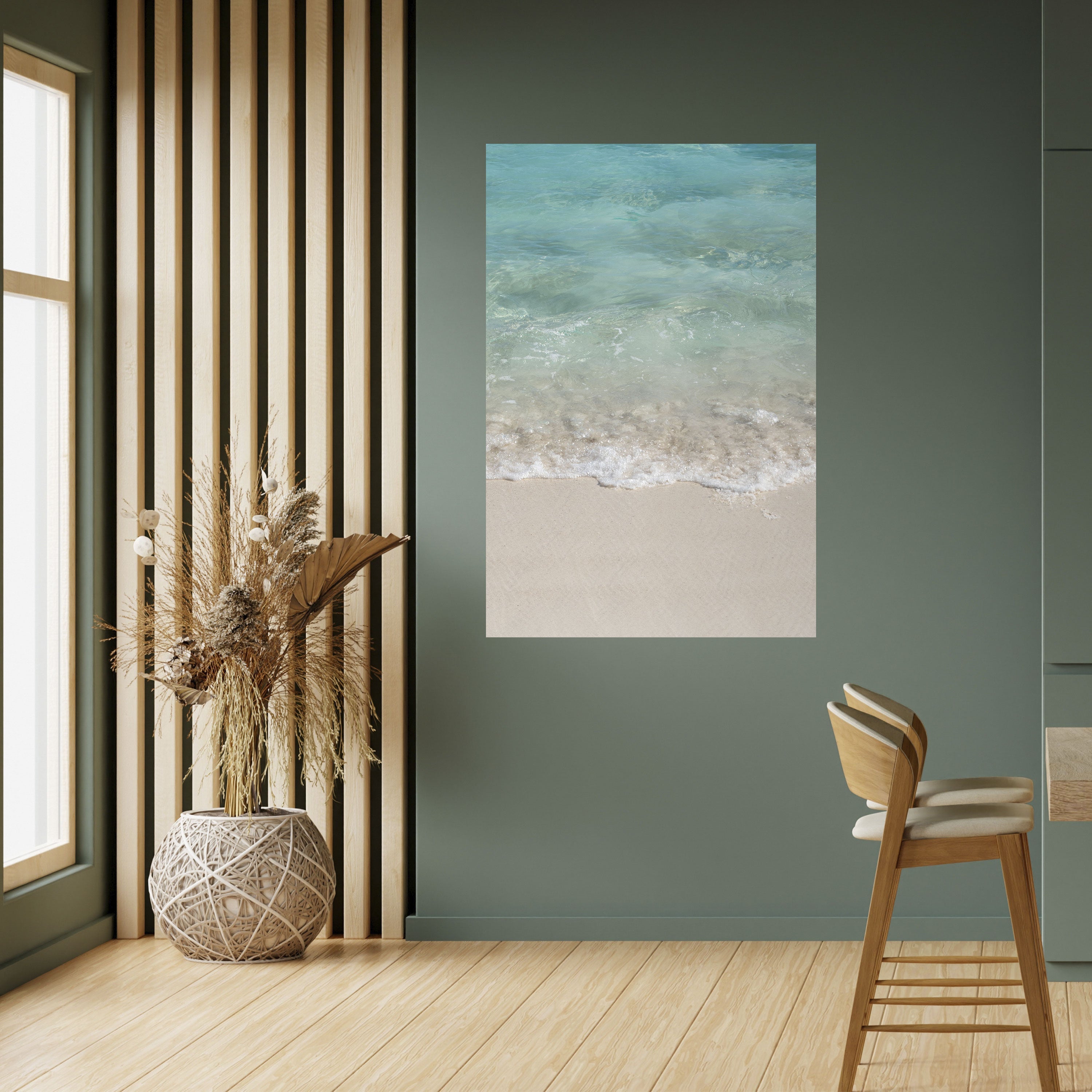 SERENITY BY THE SHORE Peel and Stick Vertical Poster