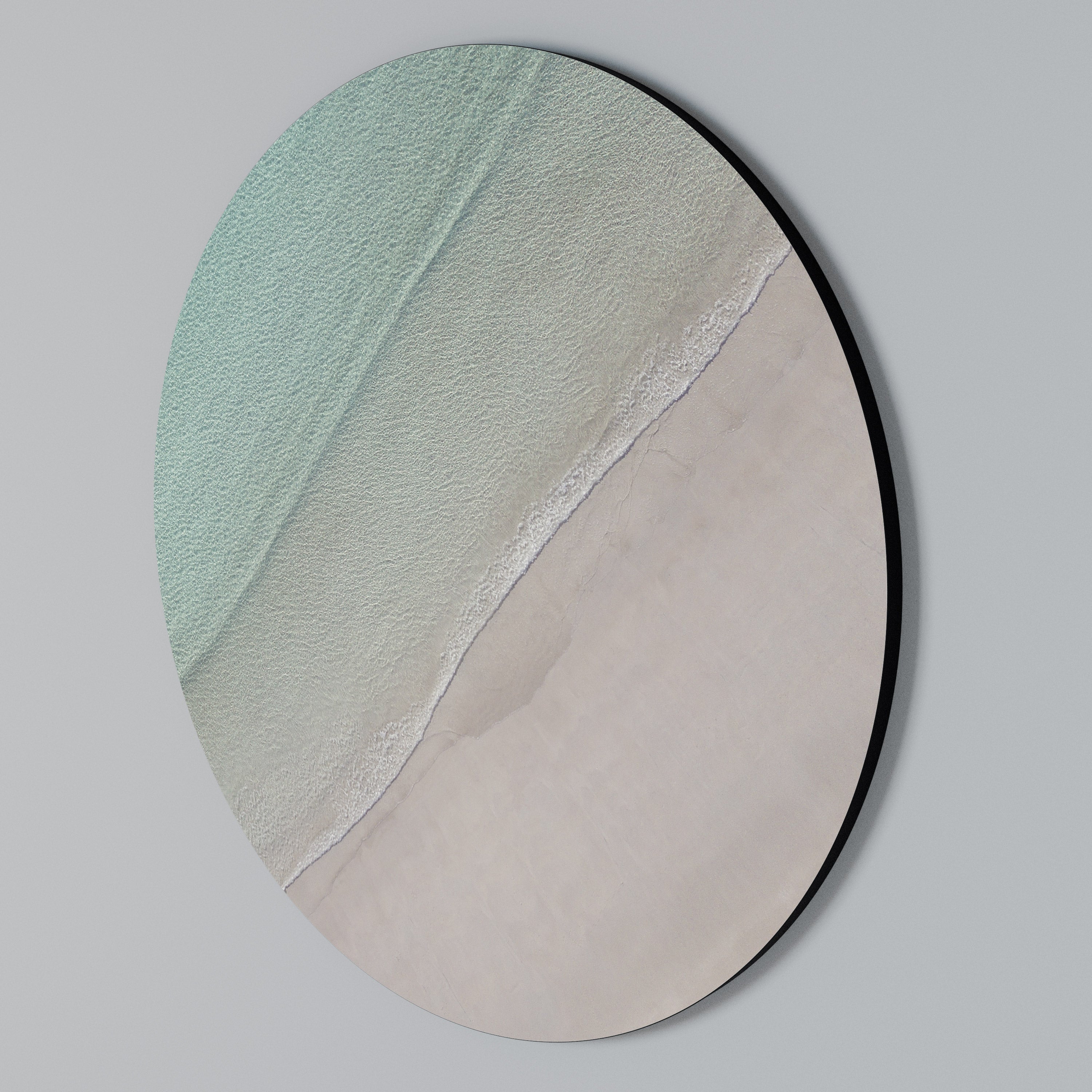 COASTAL CALM ARTISTRY Στρογγυλός πίνακας ζωγραφικής