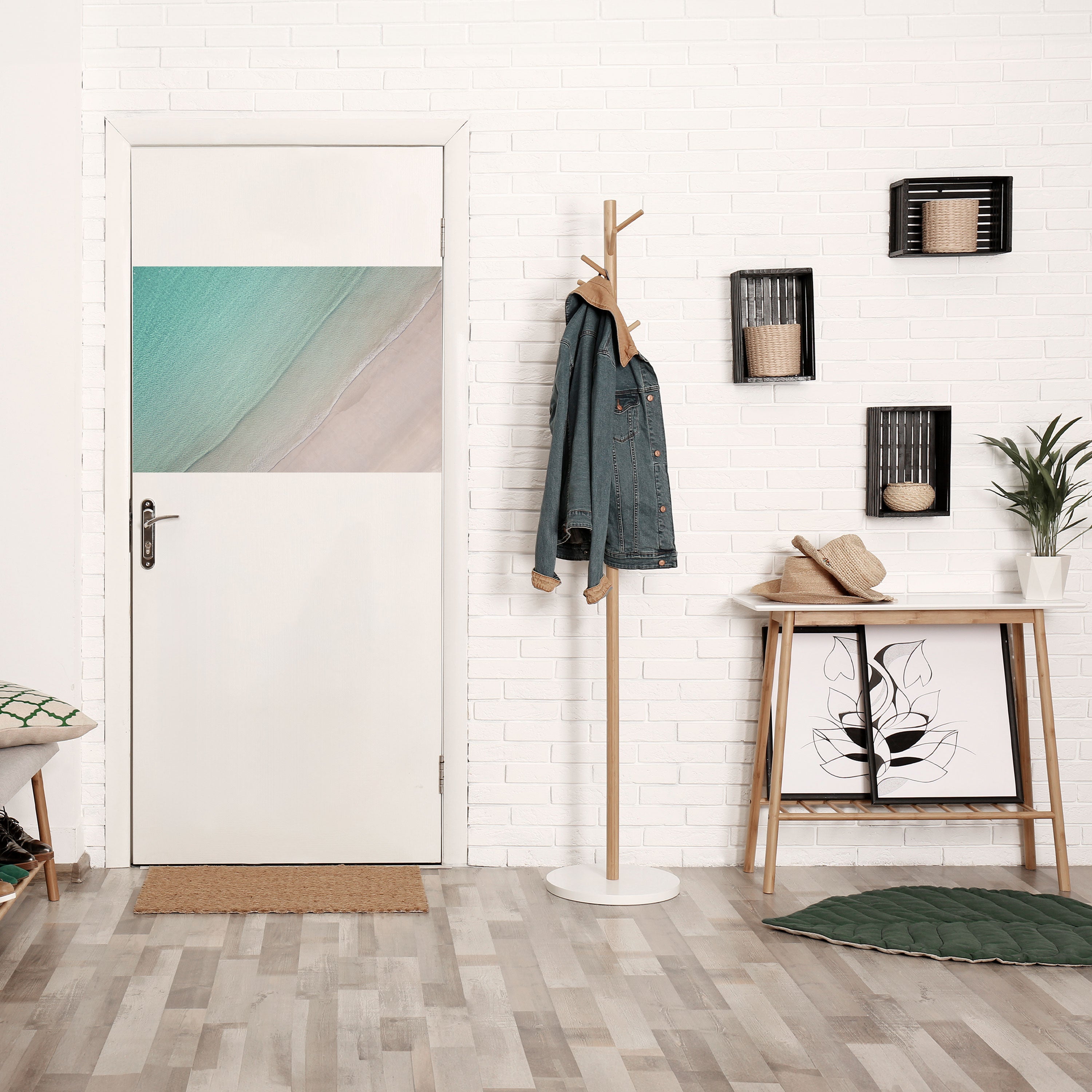 COASTAL CALM ARTISTRY Peel and Stick Horizontal Poster