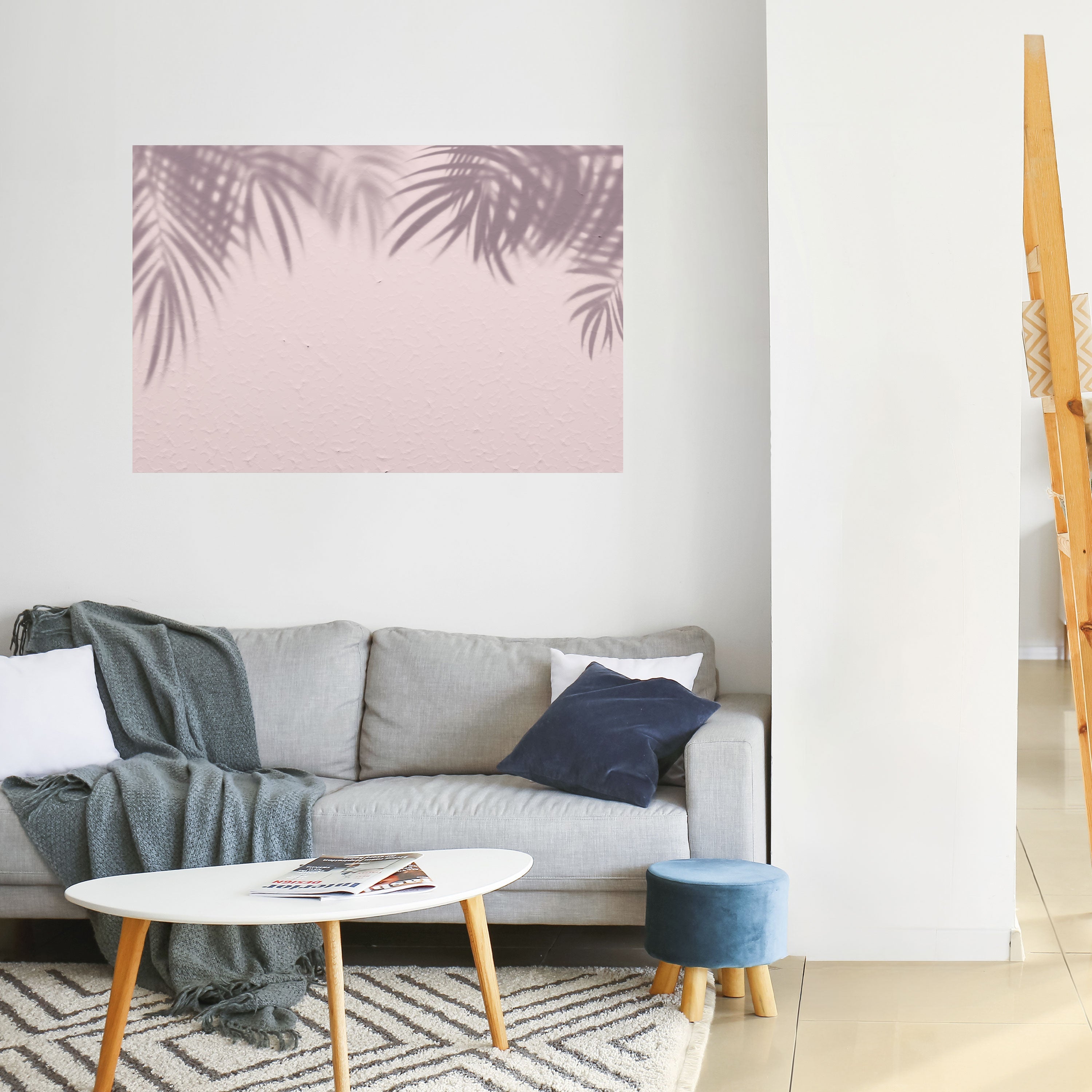 PALM SHADOWS DANCE Peel and Stick Horizontal Poster