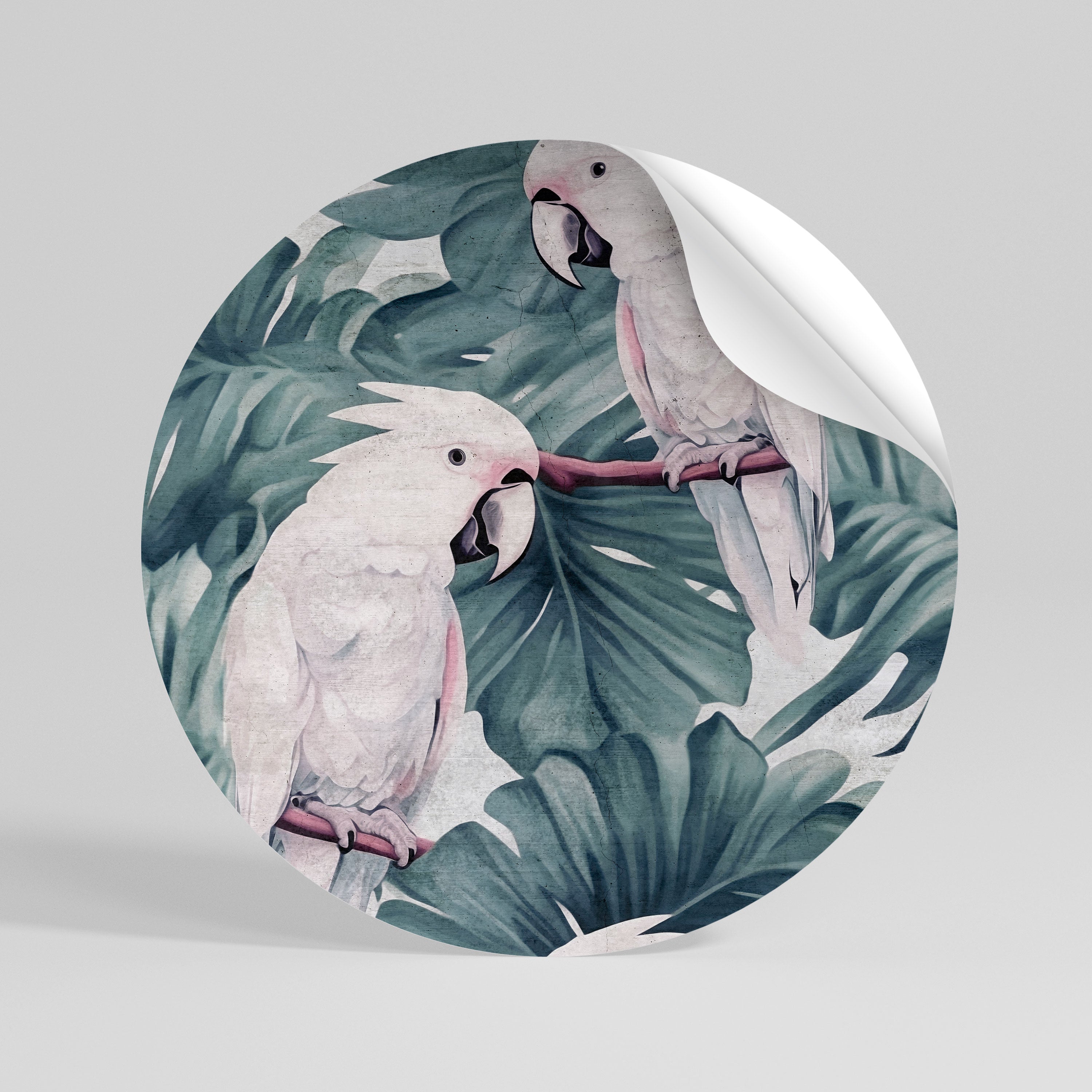 POPINJAY LOOK Αυτοκόλλητη "Peel and Stick" Αφίσα στρογγυλή