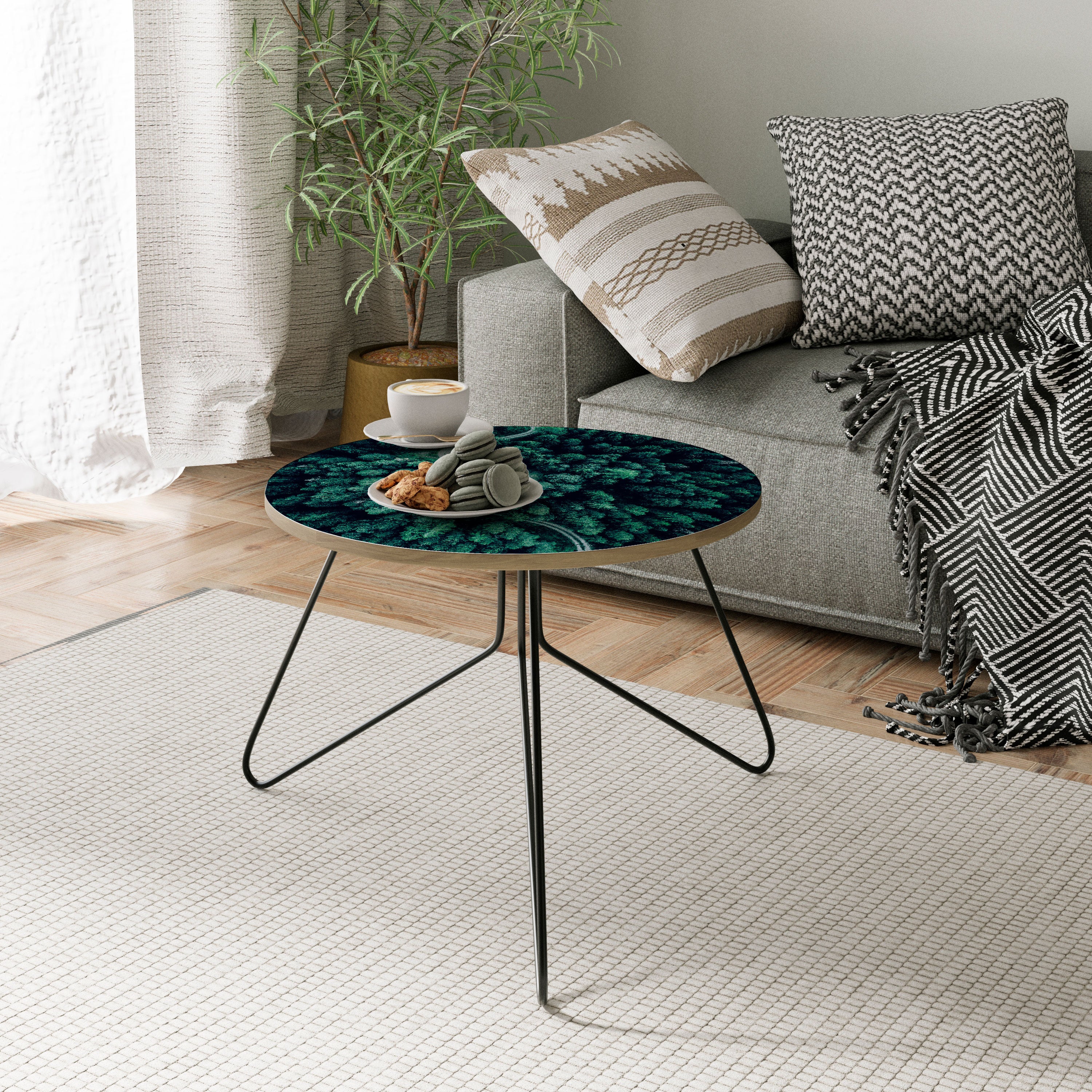 FORESTED SERPENTINE ROUTE Coffee Table