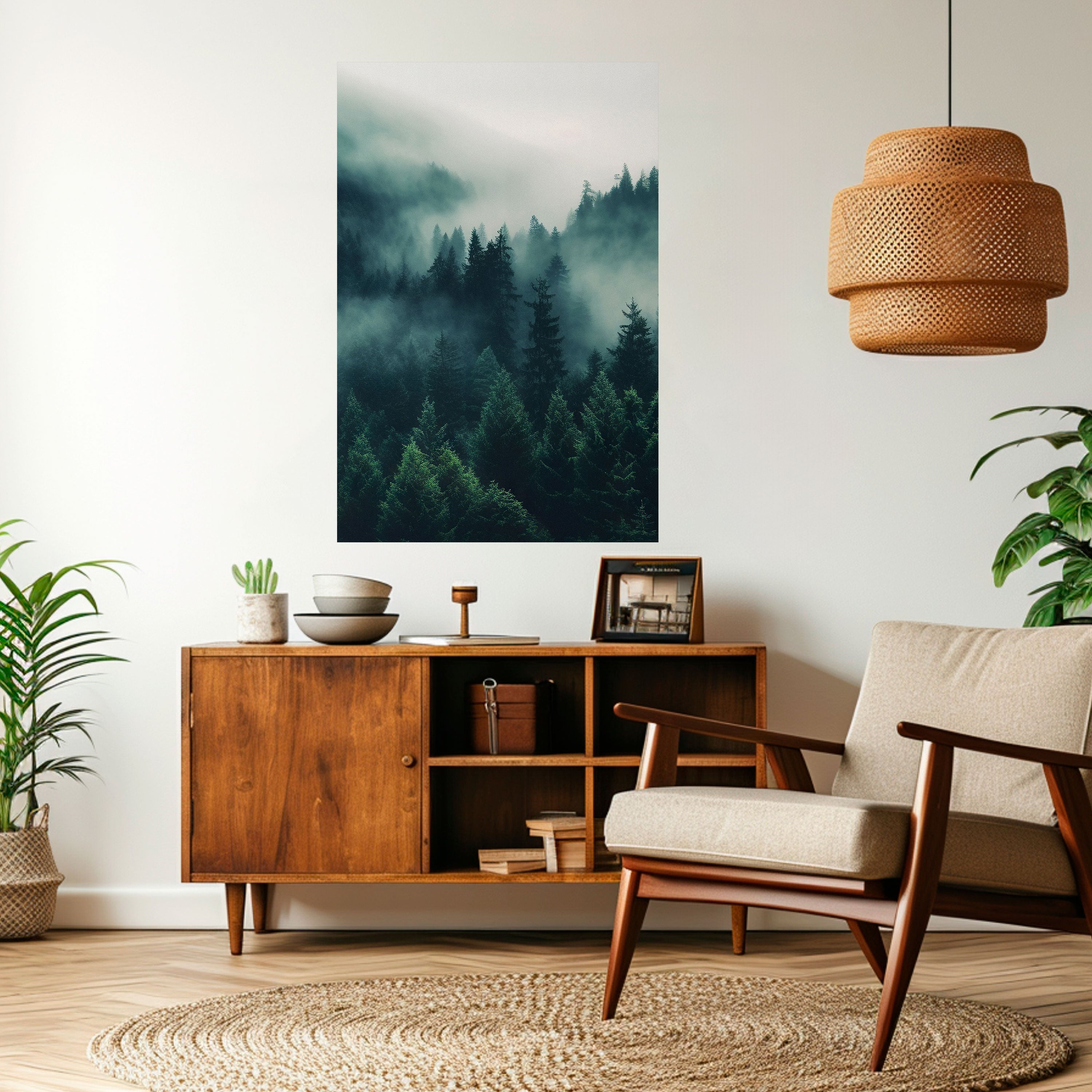 MYSTICAL FOREST WHISPERS Peel and Stick Vertical Poster