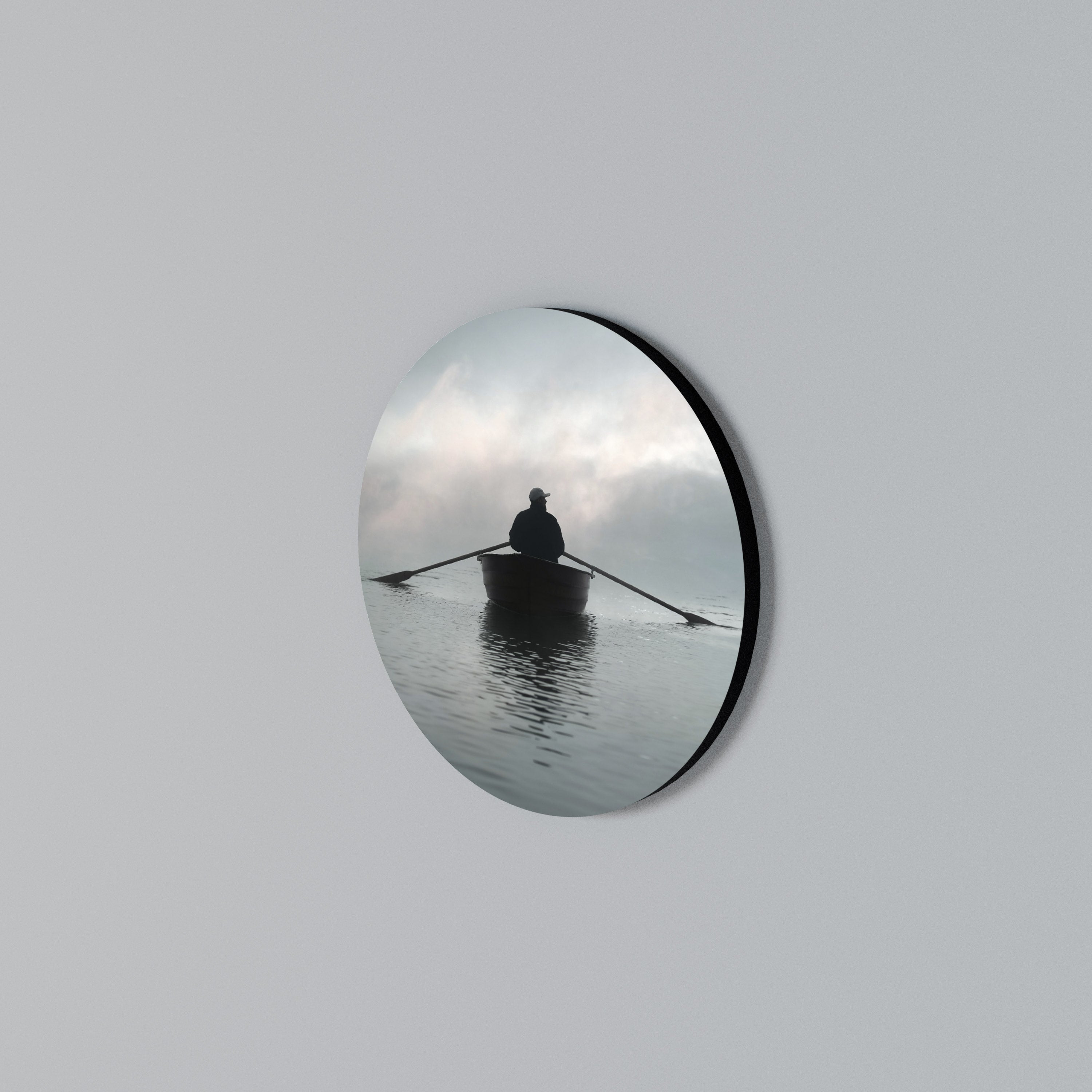 SAIL INTO THE UNKNOWN Στρογγυλός πίνακας ζωγραφικής