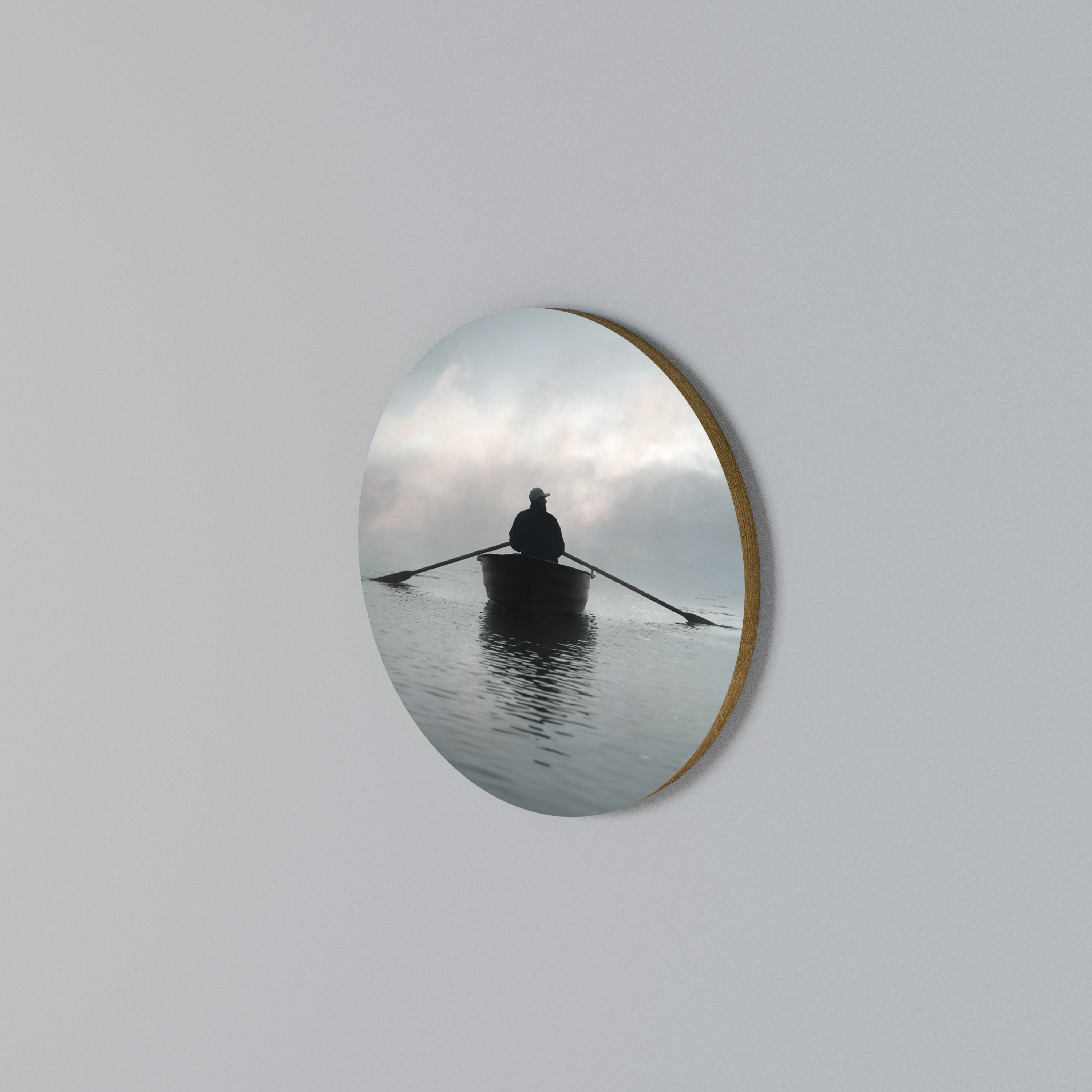 SAIL INTO THE UNKNOWN Στρογγυλός πίνακας ζωγραφικής
