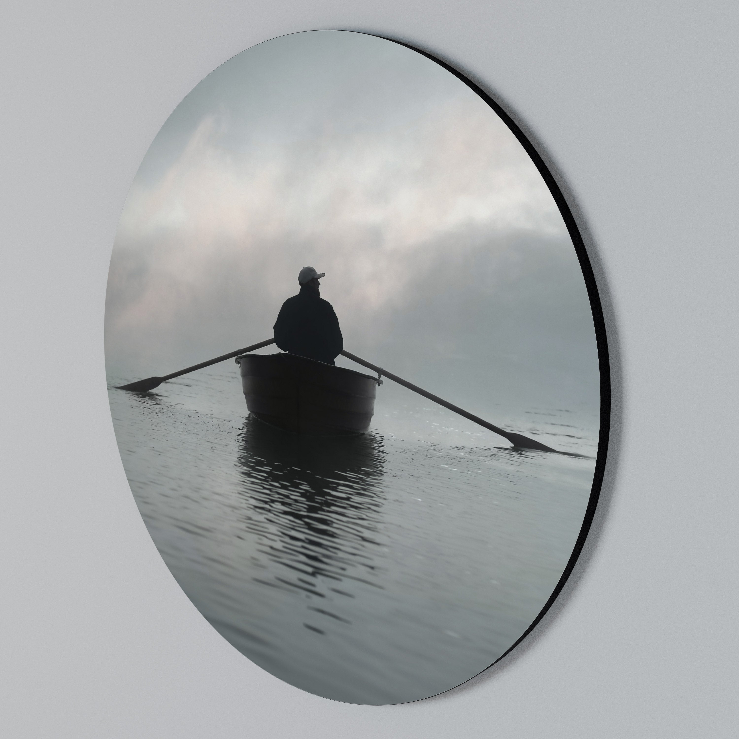 SAIL INTO THE UNKNOWN Στρογγυλός πίνακας ζωγραφικής