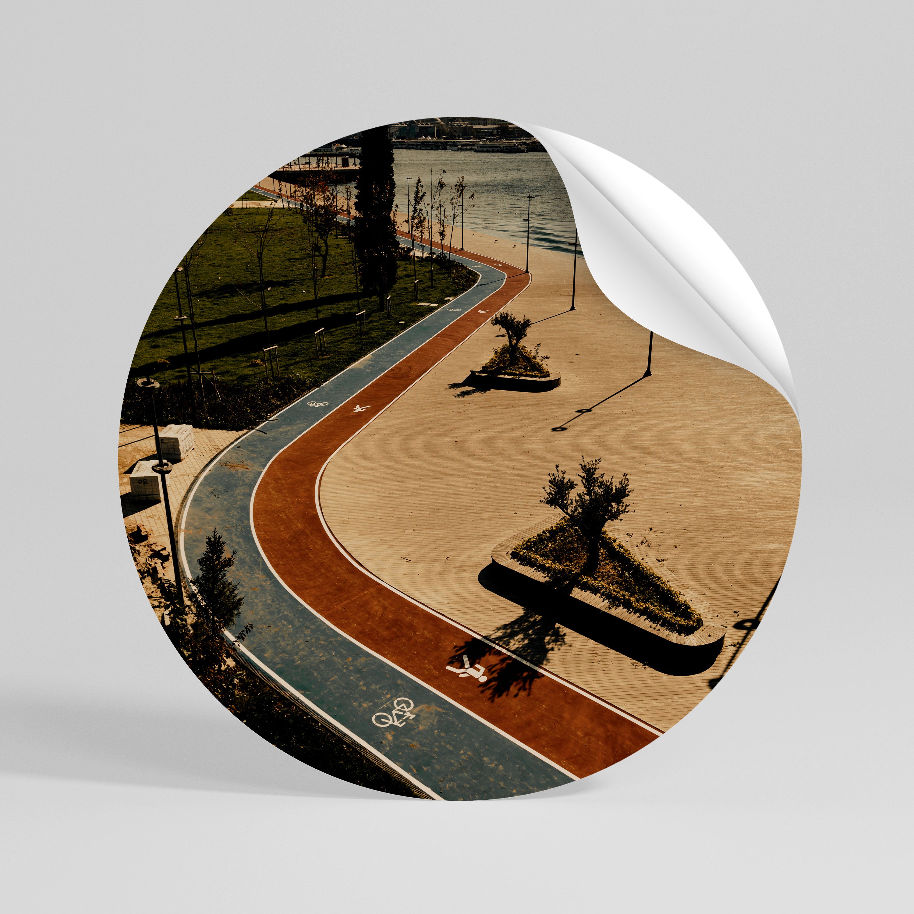 COLORS OF EXPLORATION Αυτοκόλλητη "Peel and Stick" Αφίσα στρογγυλή