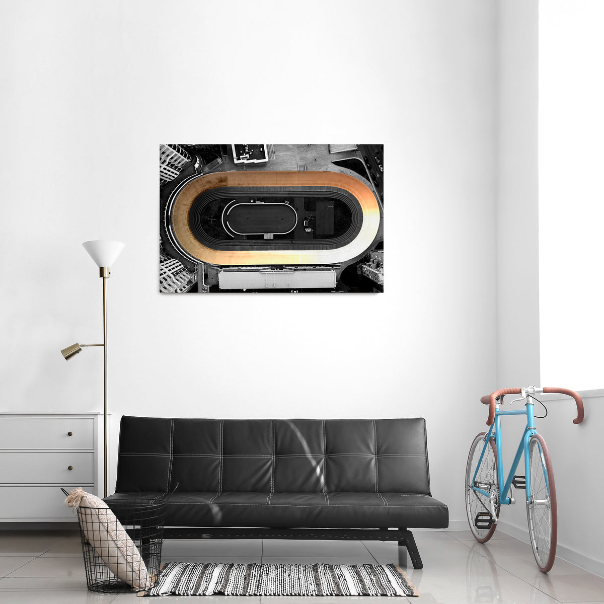 EDGE OF THE TRACK Horizontal Canvas Print