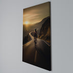 RIDE INTO GOLD Vertical Canvas Print