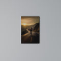 RIDE INTO GOLD Vertical Canvas Print