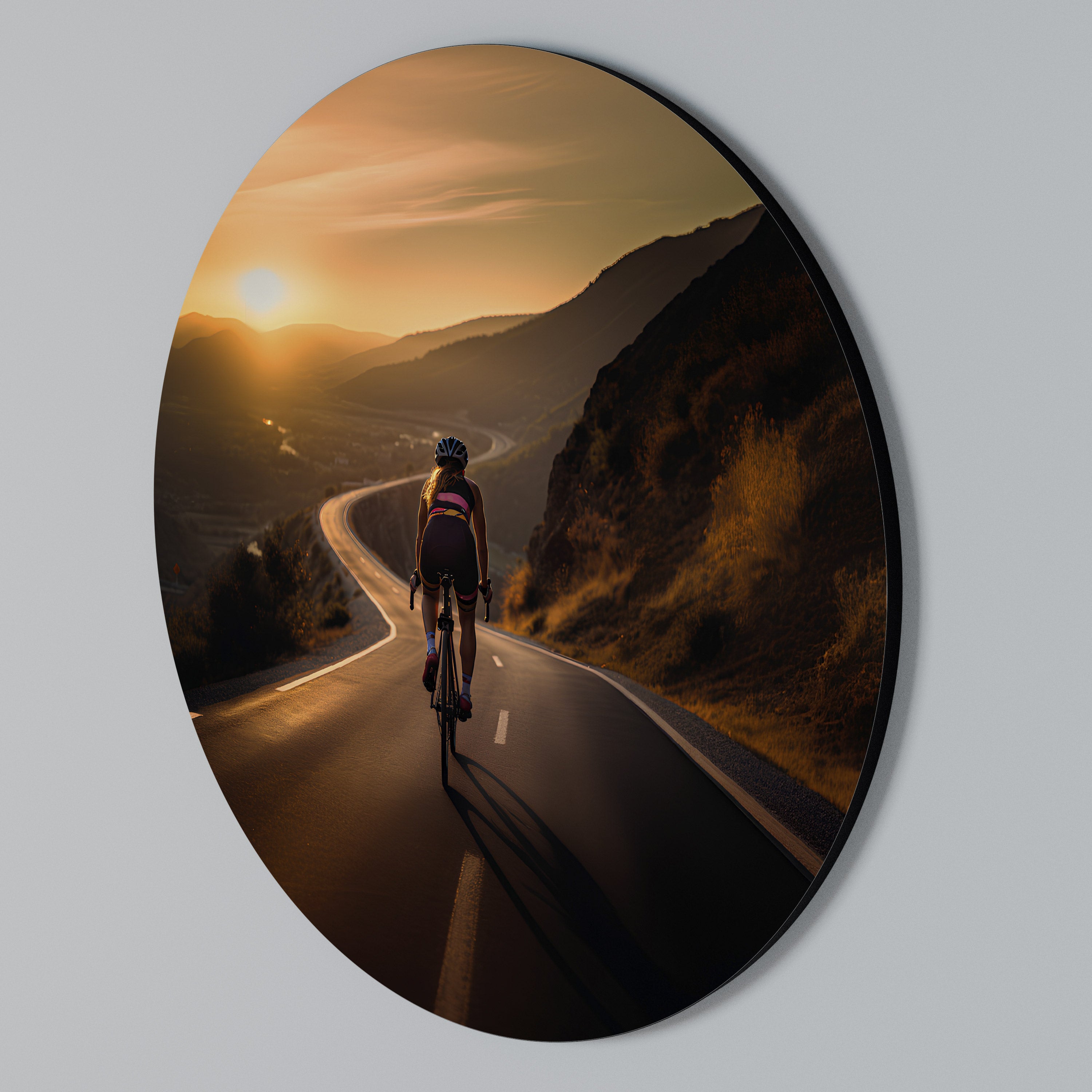 RIDE INTO GOLD Στρογγυλός πίνακας ζωγραφικής