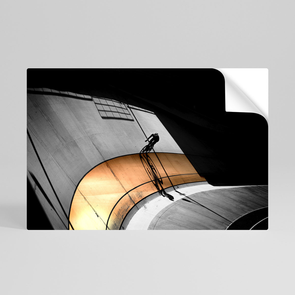 ORANGE ARC AMBIENCE Αυτοκόλλητη Αφίσα οριζόντια