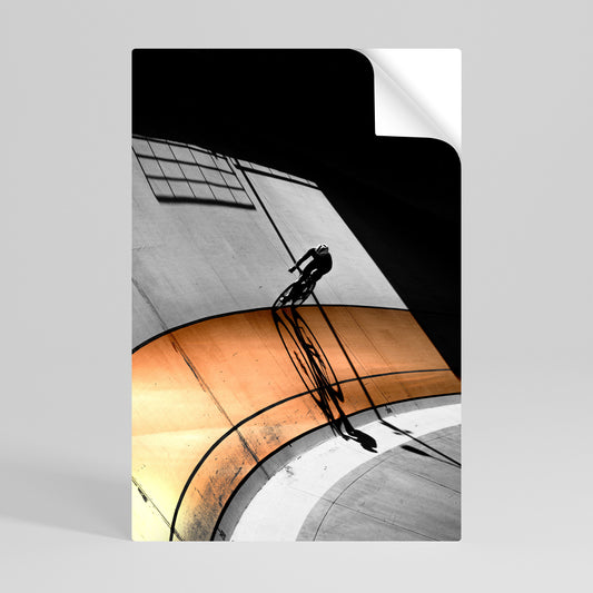 ORANGE ARC AMBIENCE Αυτοκόλλητη Αφίσα κάθετη