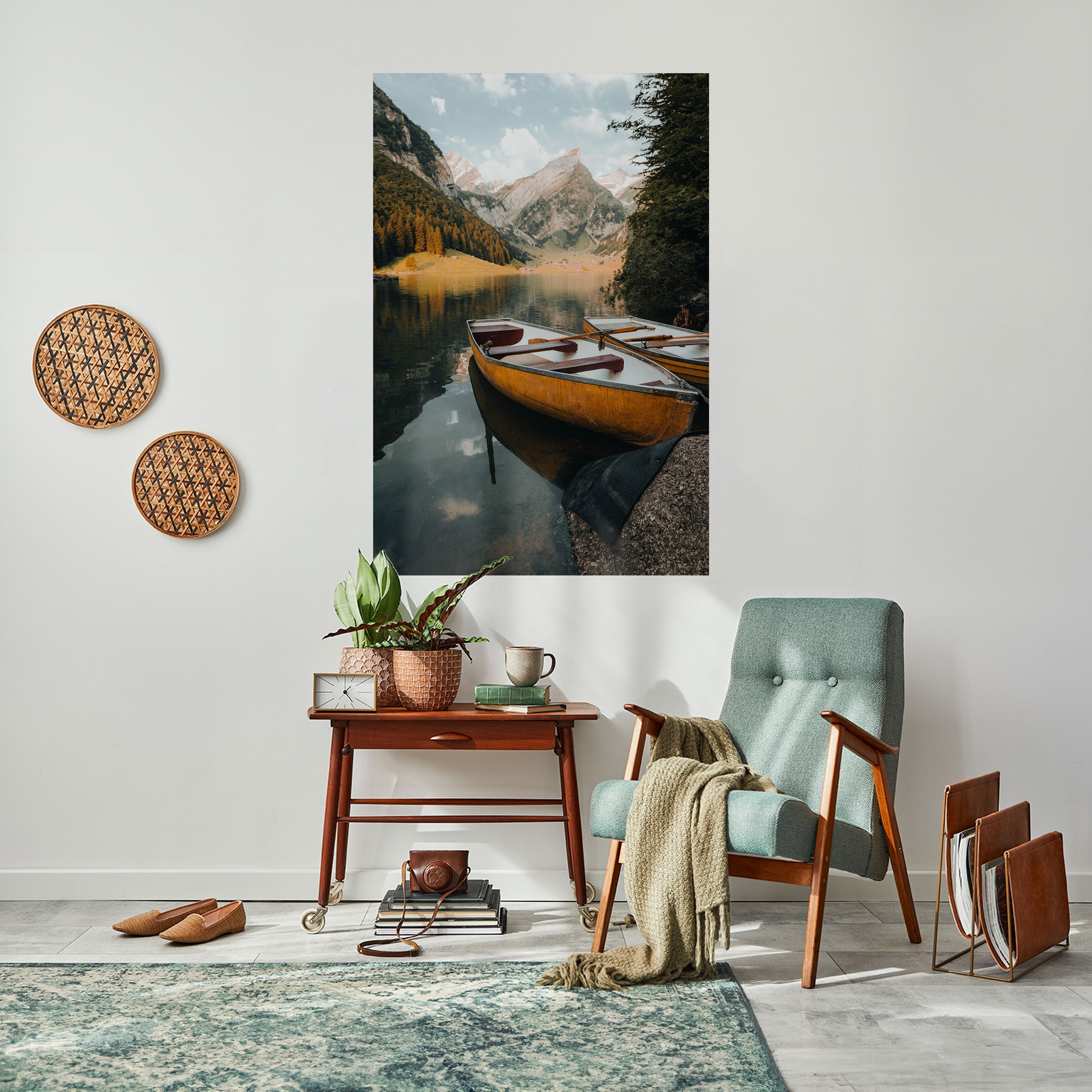 TRANQUIL LAKE JOURNEY Αφίσα με κάθετη επιγραφή "ξεφλουδίστε και κολλήστε"