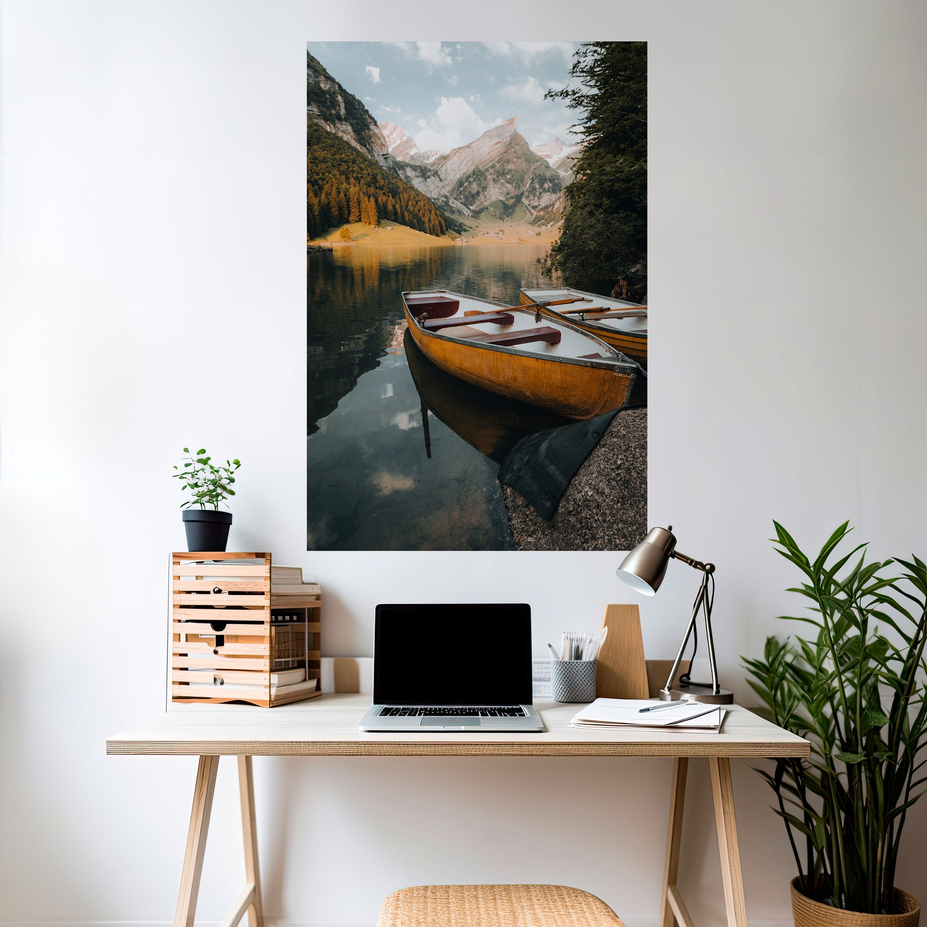 TRANQUIL LAKE JOURNEY Αφίσα με κάθετη επιγραφή "ξεφλουδίστε και κολλήστε"