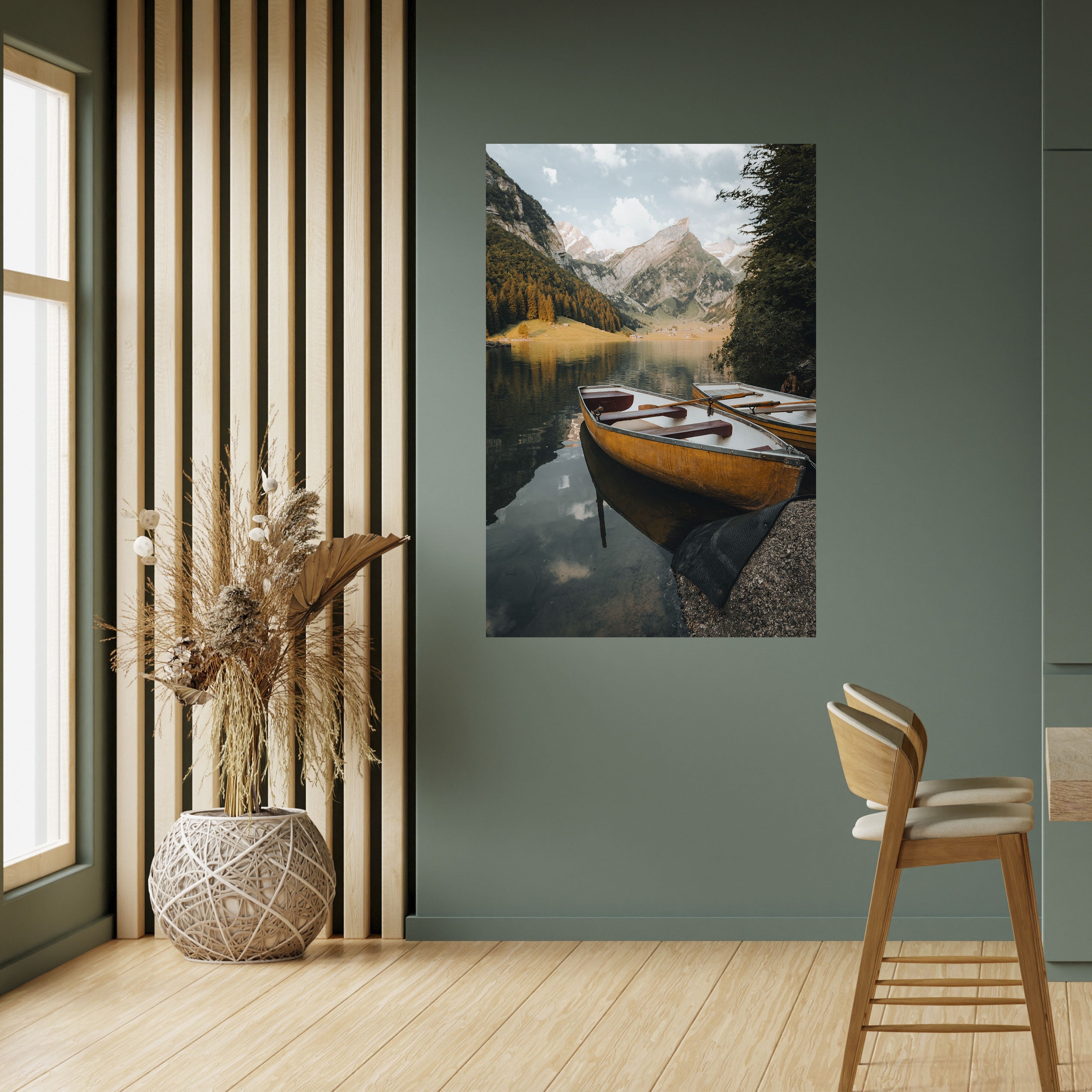 TRANQUIL LAKE JOURNEY Αφίσα με κάθετη επιγραφή "ξεφλουδίστε και κολλήστε"