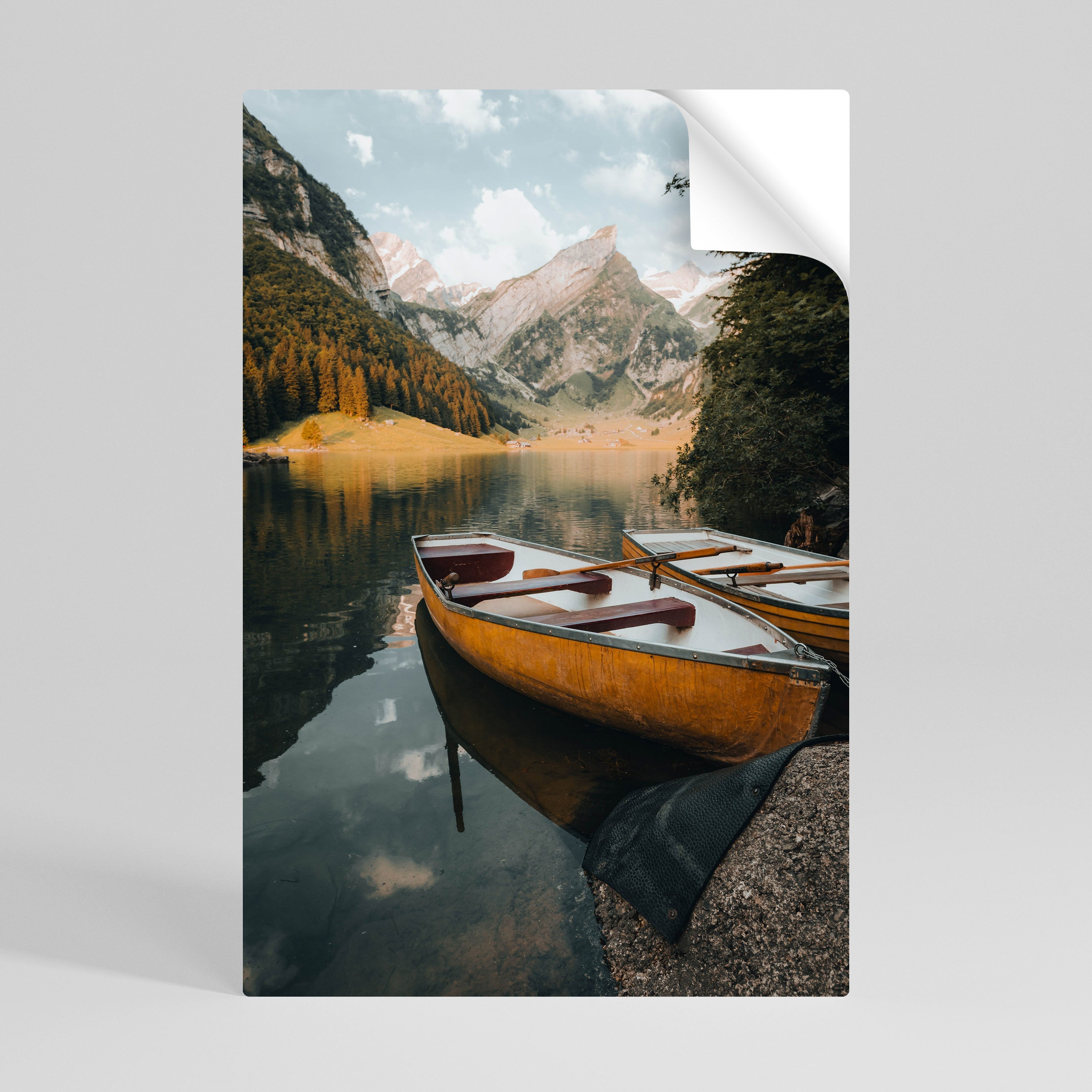 TRANQUIL LAKE JOURNEY Αφίσα με κάθετη επιγραφή "ξεφλουδίστε και κολλήστε"