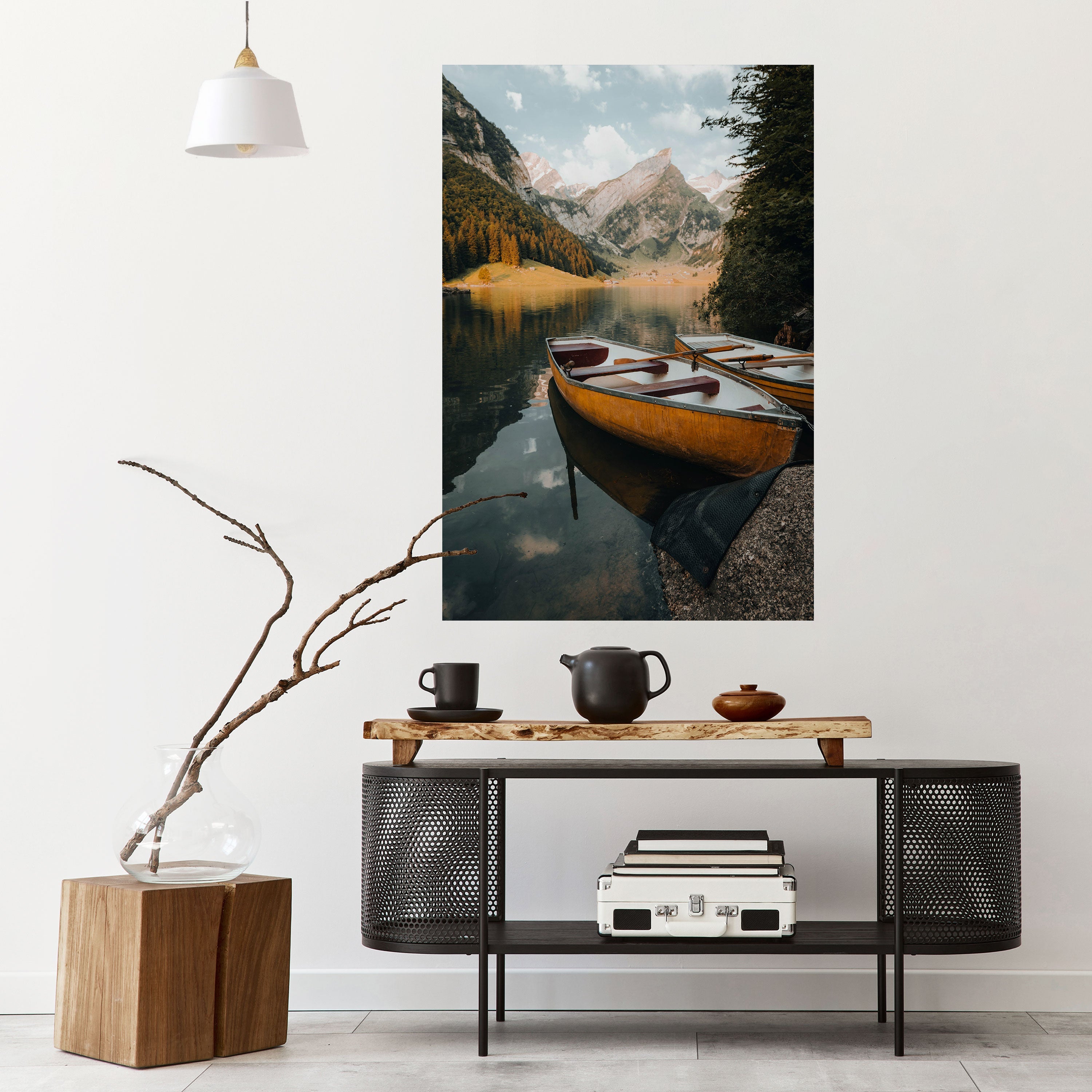TRANQUIL LAKE JOURNEY Αφίσα με κάθετη επιγραφή "ξεφλουδίστε και κολλήστε"