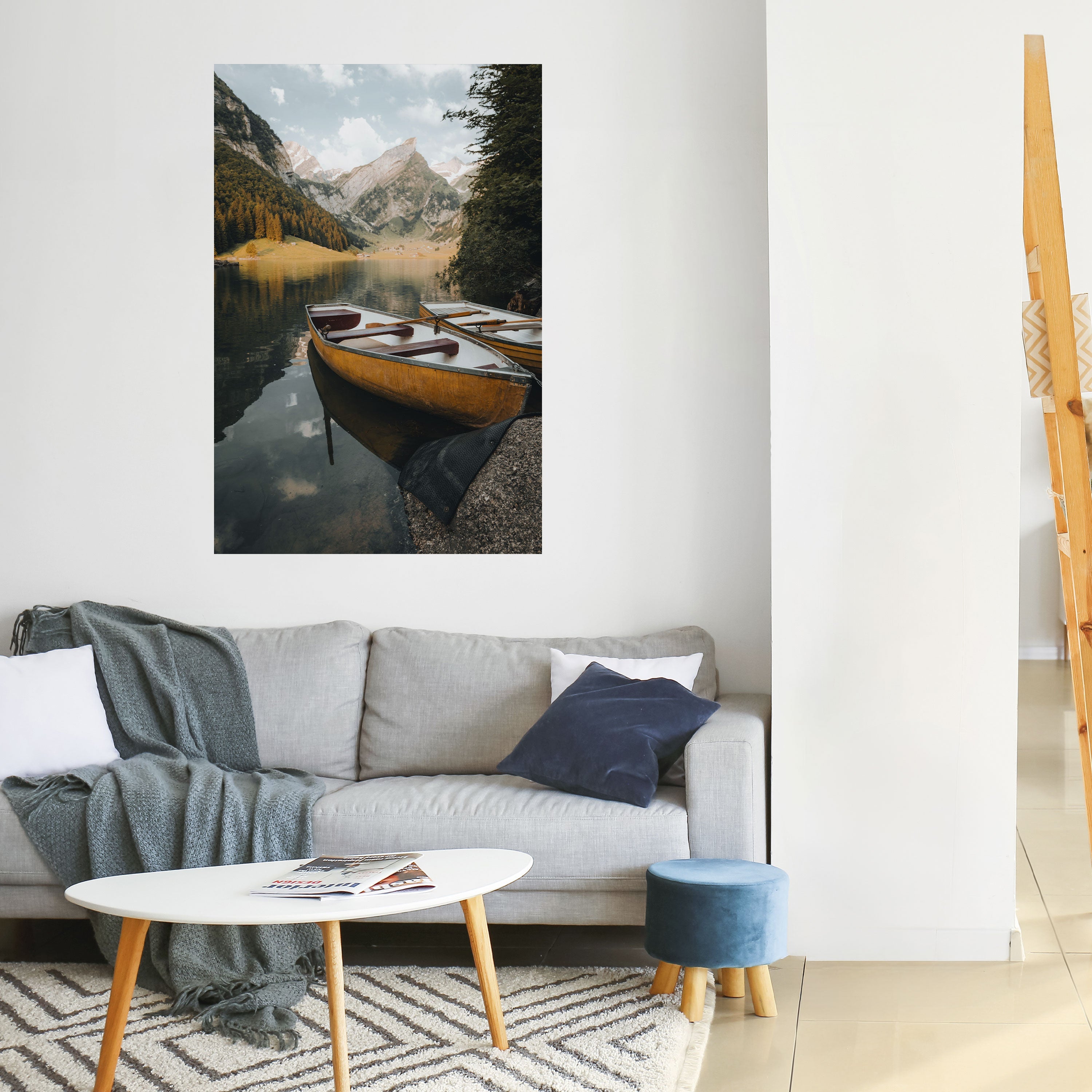 TRANQUIL LAKE JOURNEY Αφίσα με κάθετη επιγραφή "ξεφλουδίστε και κολλήστε"
