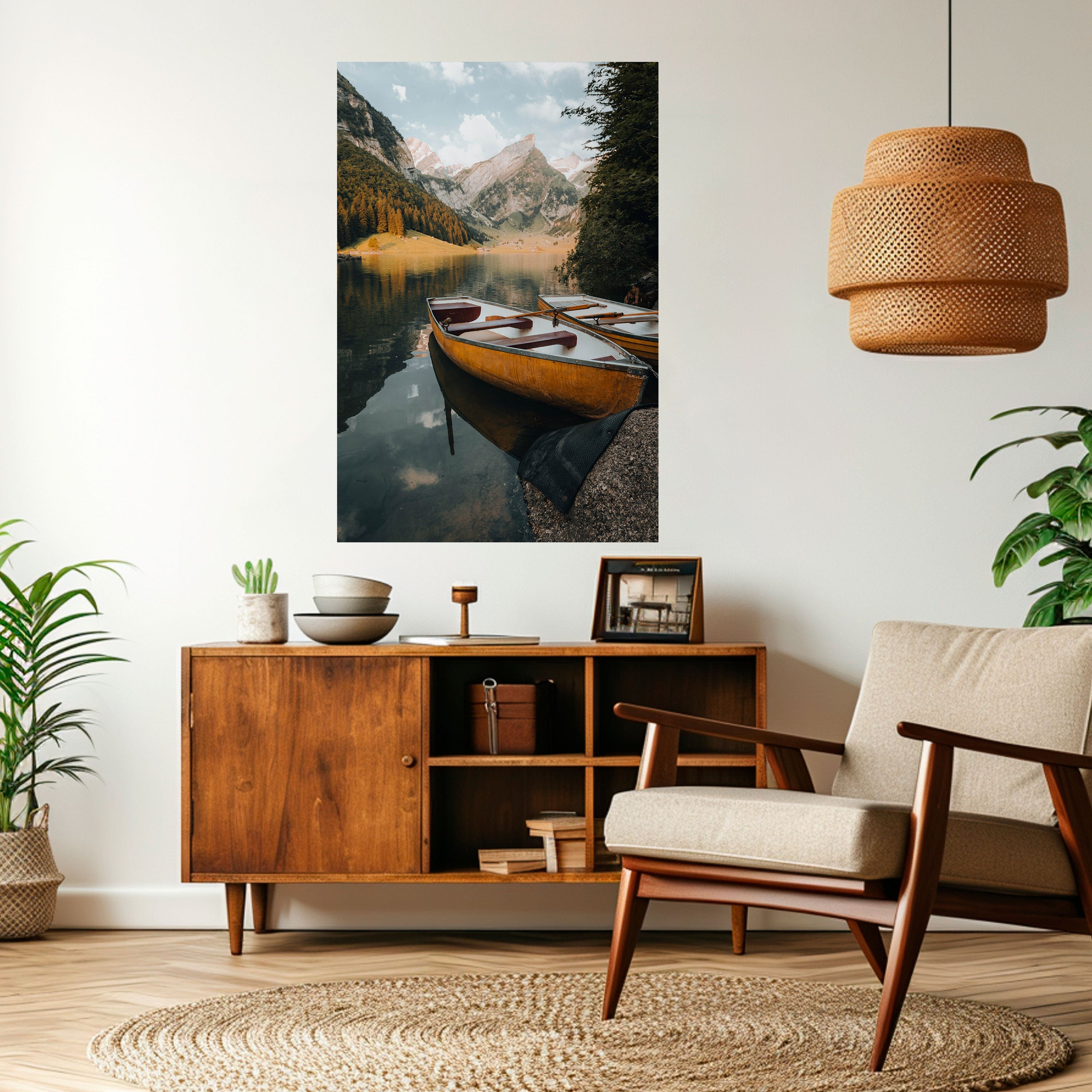 TRANQUIL LAKE JOURNEY Αφίσα με κάθετη επιγραφή "ξεφλουδίστε και κολλήστε"
