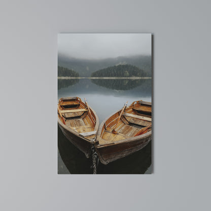 HARMONY OF BOATS Κατακόρυφος Πίνακας σε Καμβά