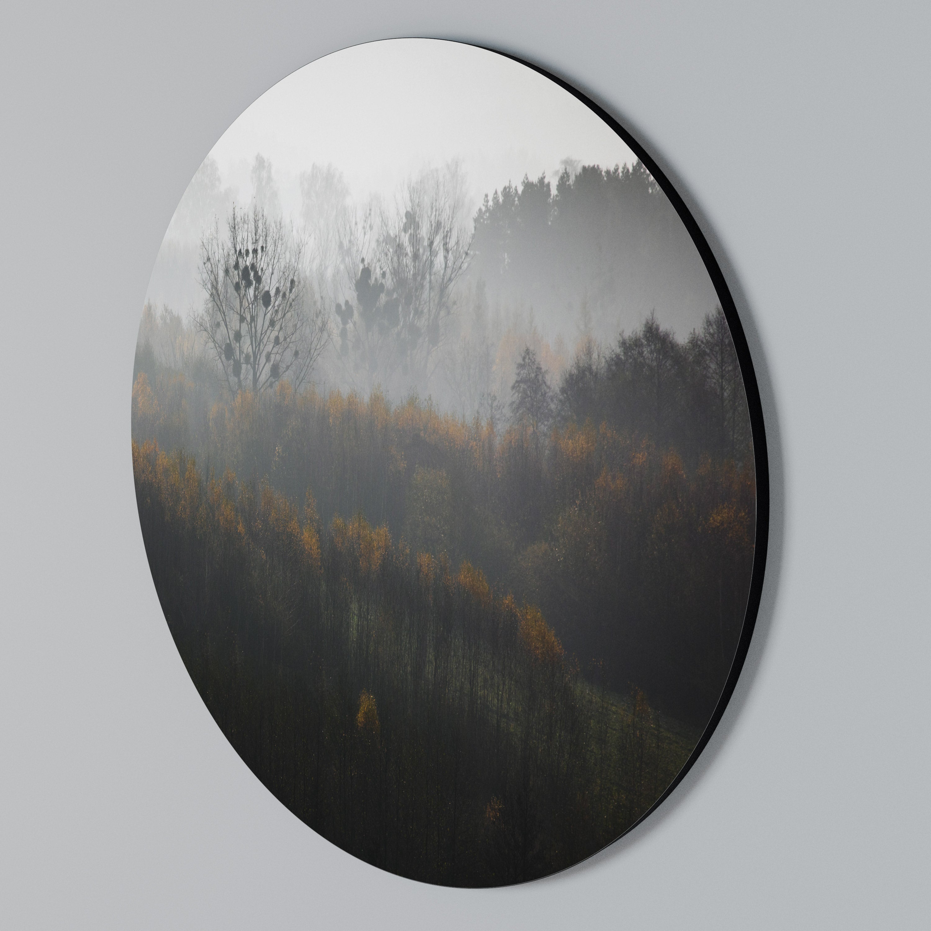 AUTUMNAL HAZE Στρογγυλός πίνακας ζωγραφικής