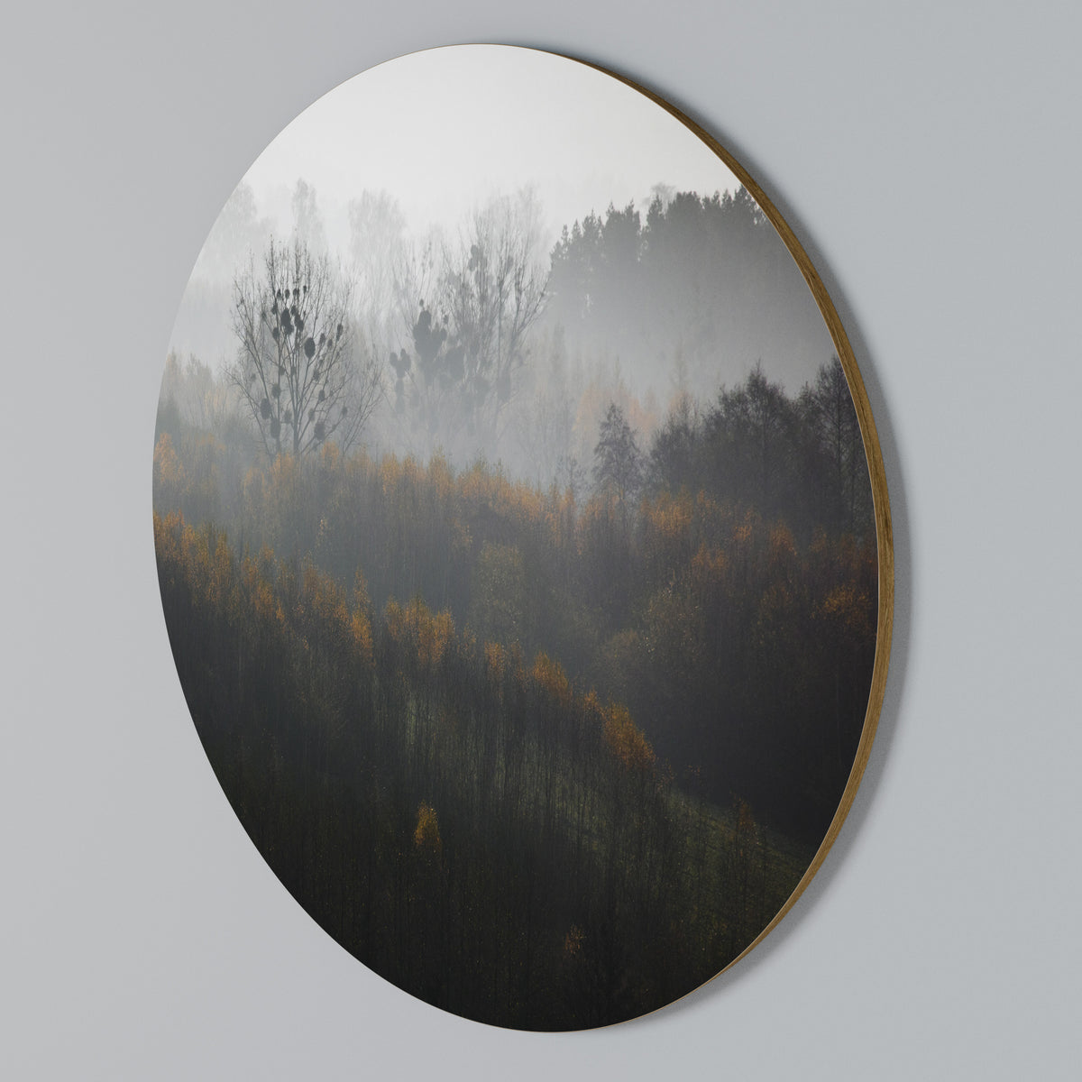 AUTUMNAL HAZE Στρογγυλός πίνακας ζωγραφικής