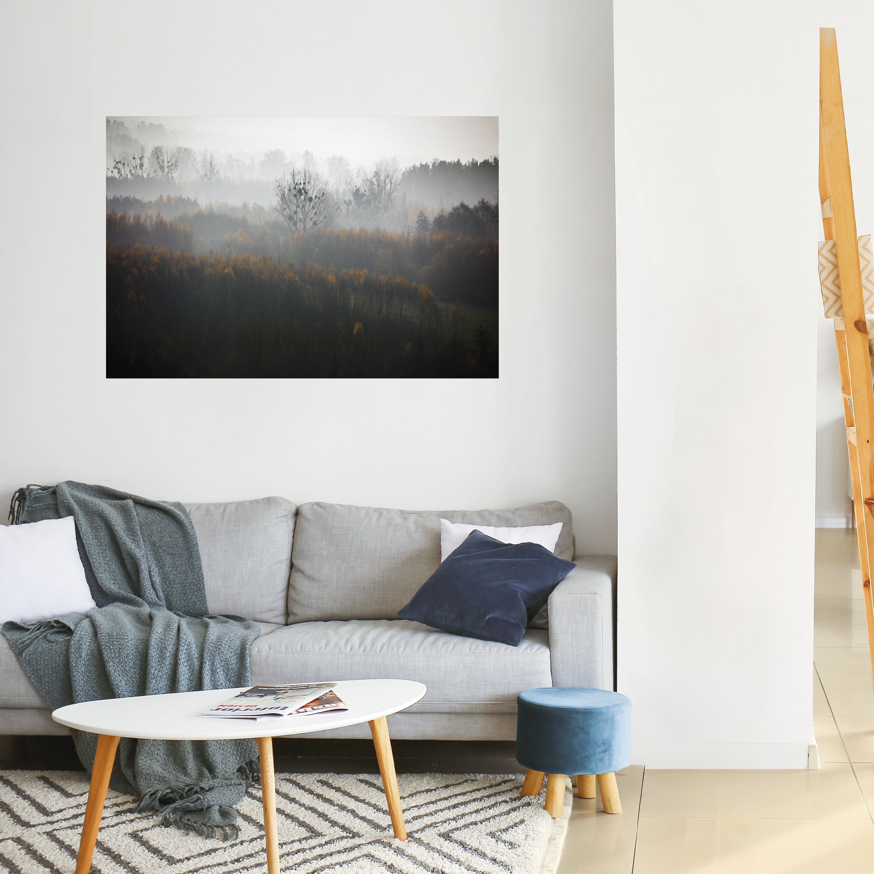 AUTUMNAL HAZE Peel and Stick Horizontal Poster