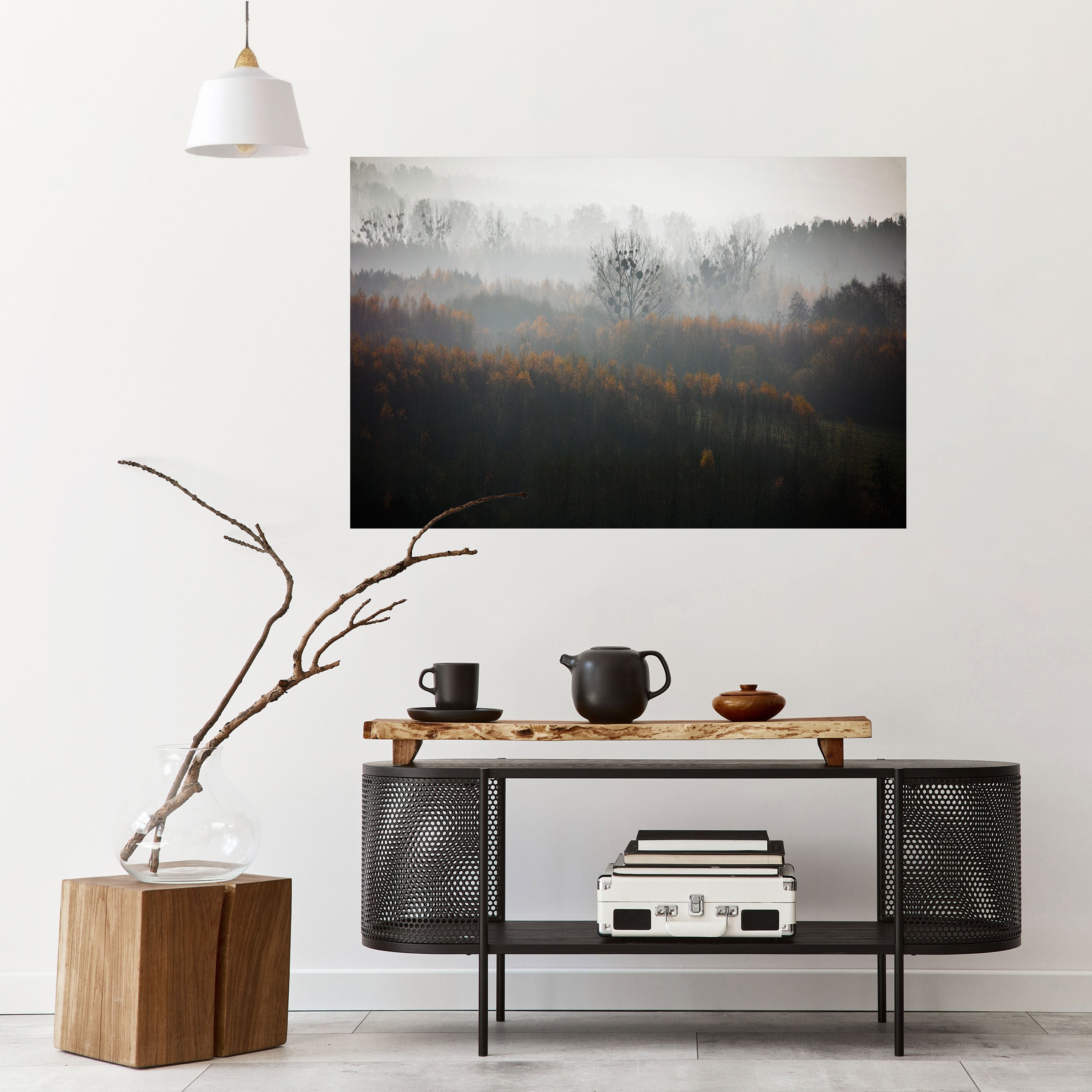 AUTUMNAL HAZE Peel and Stick Horizontal Poster
