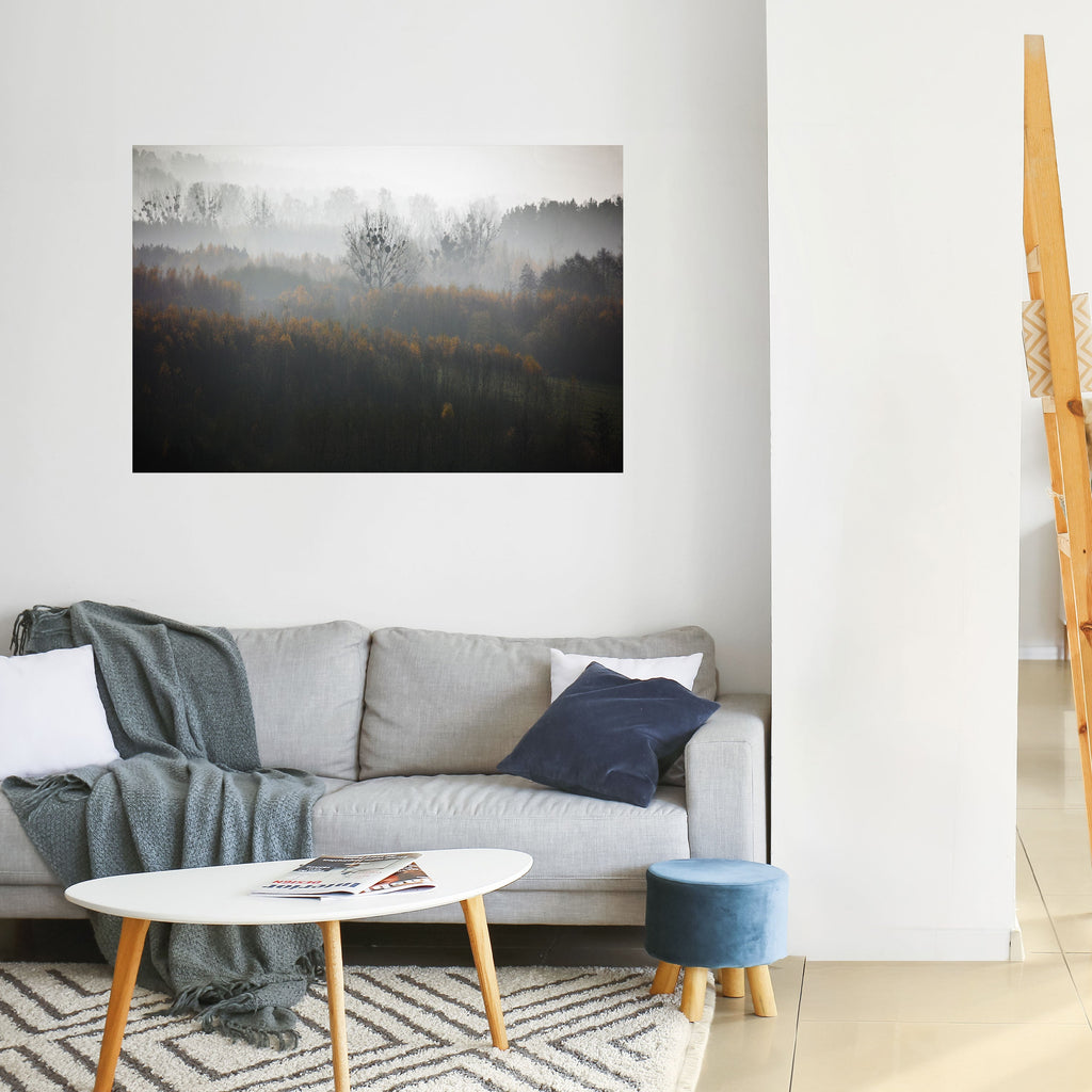 AUTUMNAL HAZE Peel and Stick Horizontal Poster