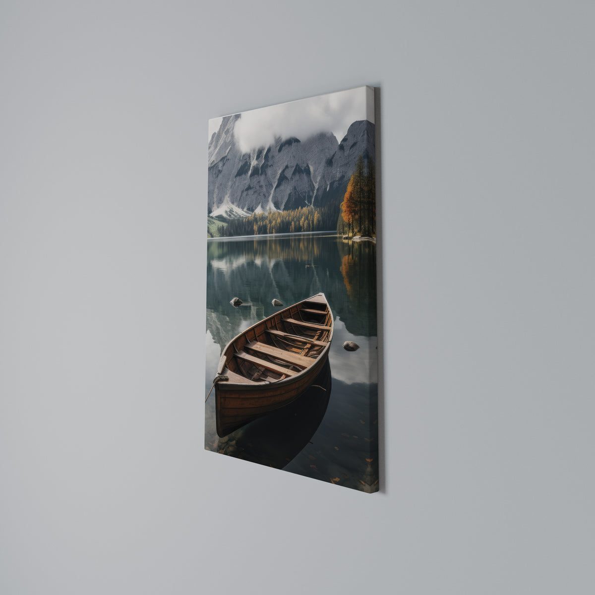 MOUNTAINSIDE REFLECTIONS Κατακόρυφος Πίνακας σε Καμβά