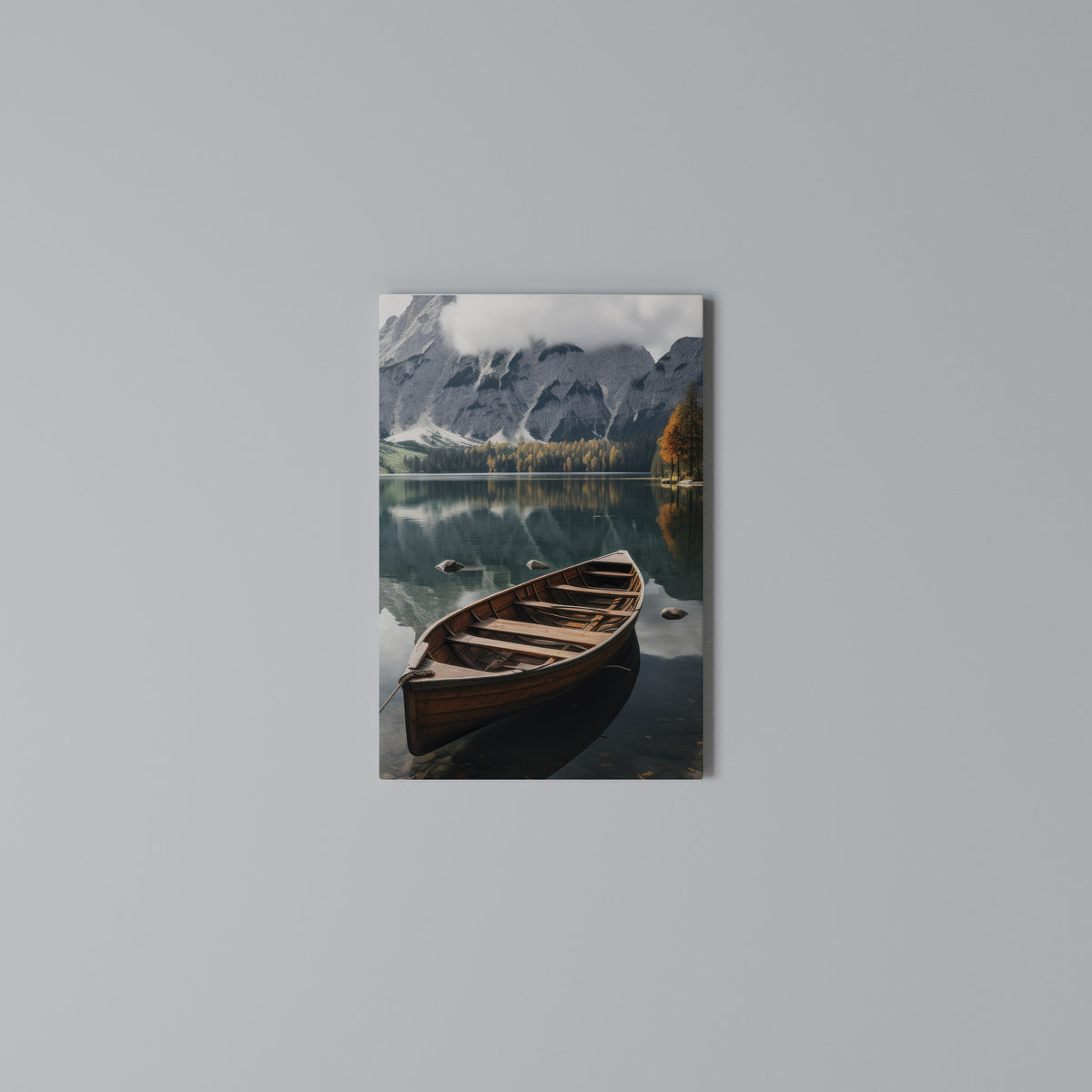 MOUNTAINSIDE REFLECTIONS Κατακόρυφος Πίνακας σε Καμβά