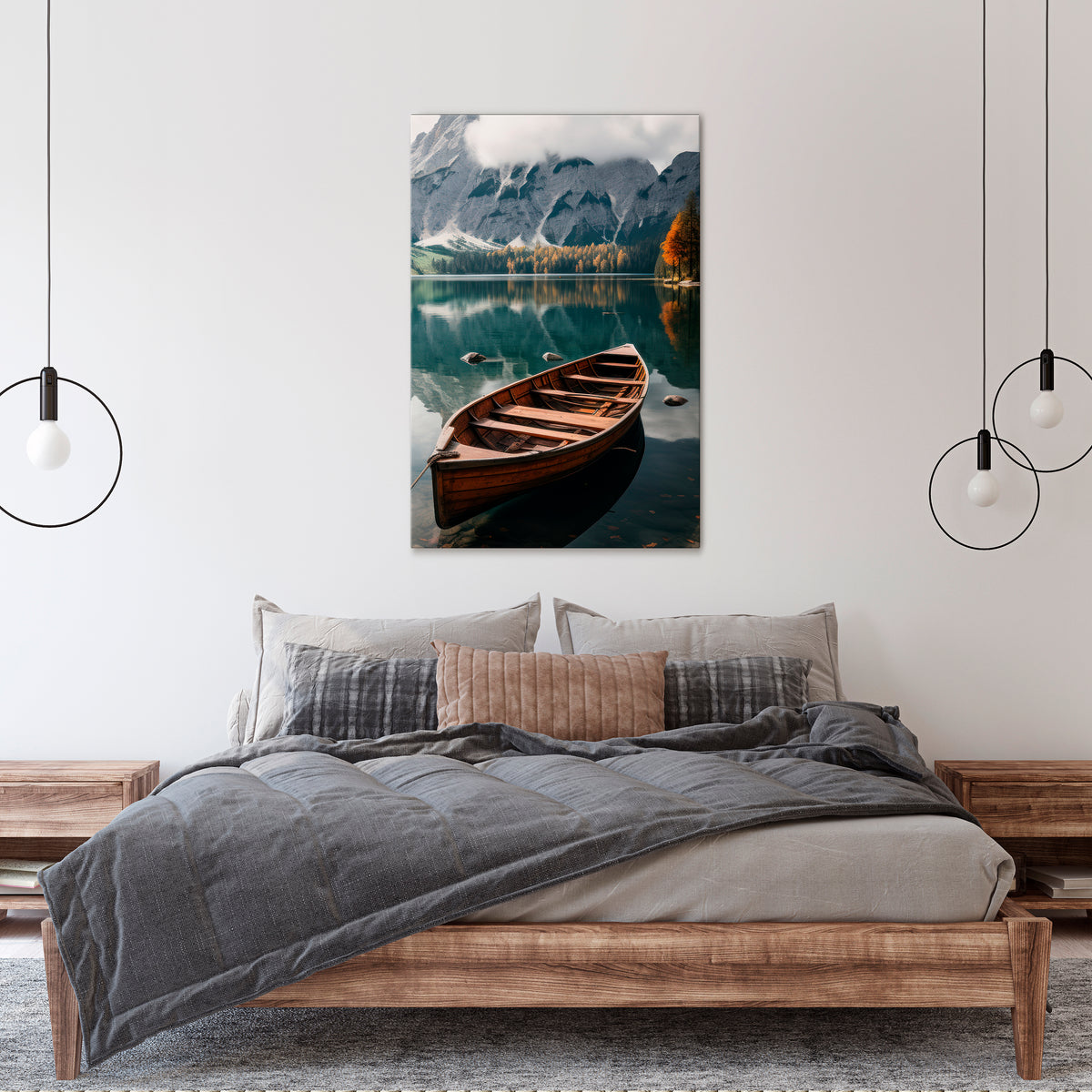 MOUNTAINSIDE REFLECTIONS Κατακόρυφος Πίνακας σε Καμβά