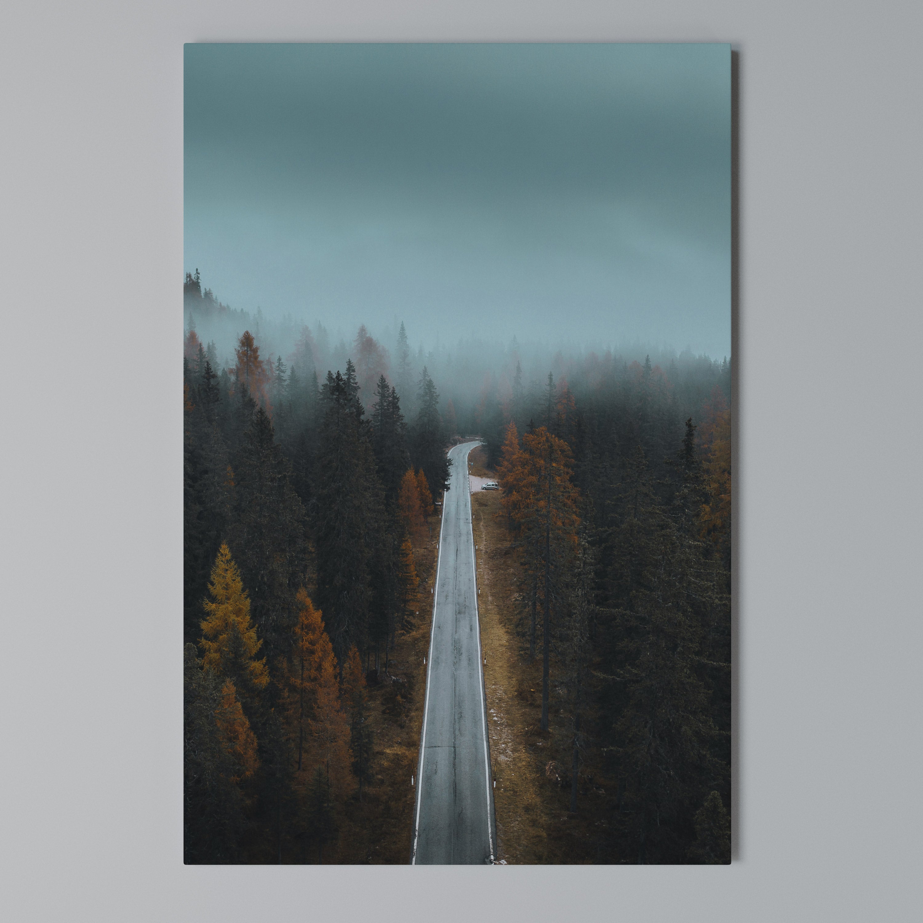 SERENE ROADWAY ESCAPE Κατακόρυφος Πίνακας σε Καμβά